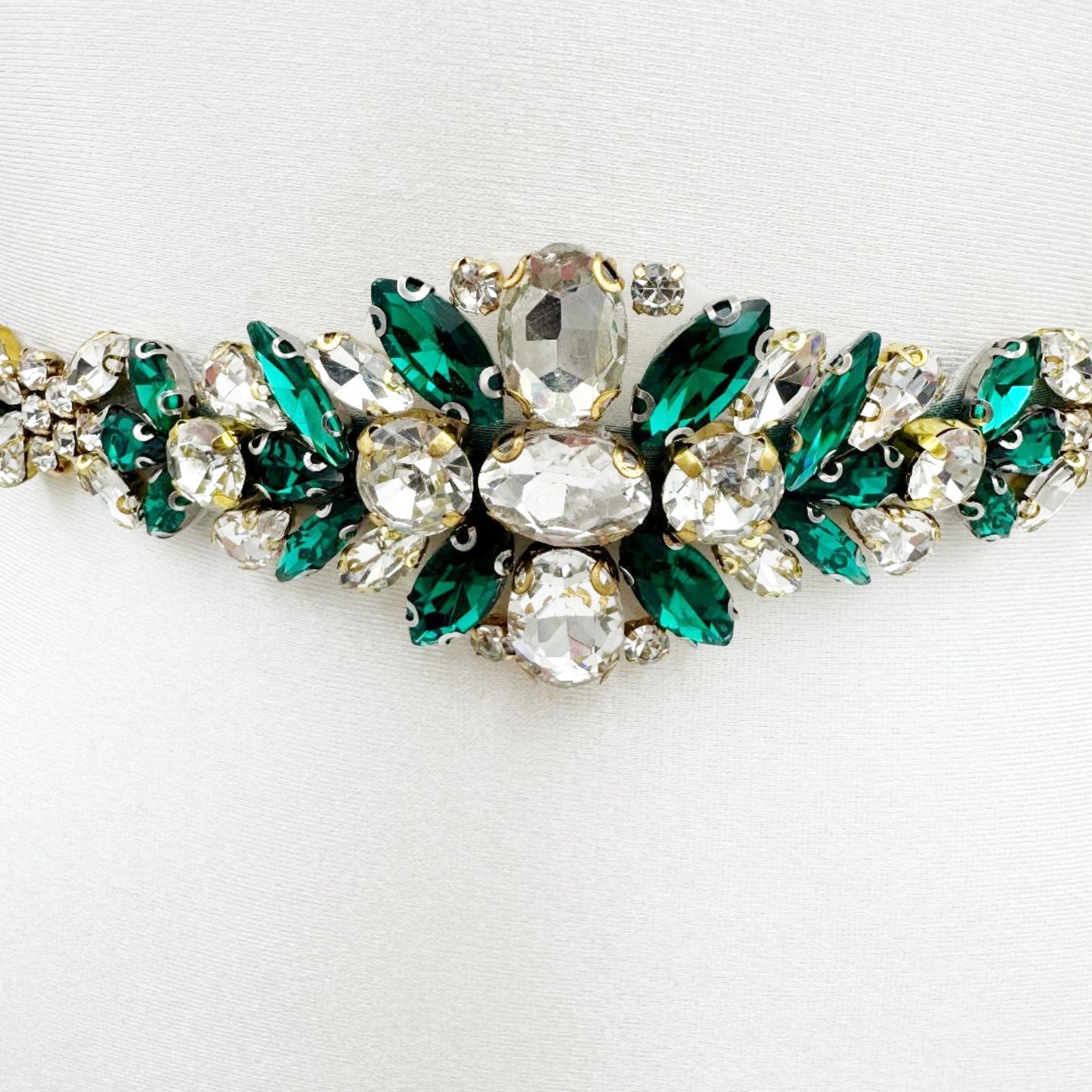 Emerald Rhinestone Belt - Bridella BS128GKL