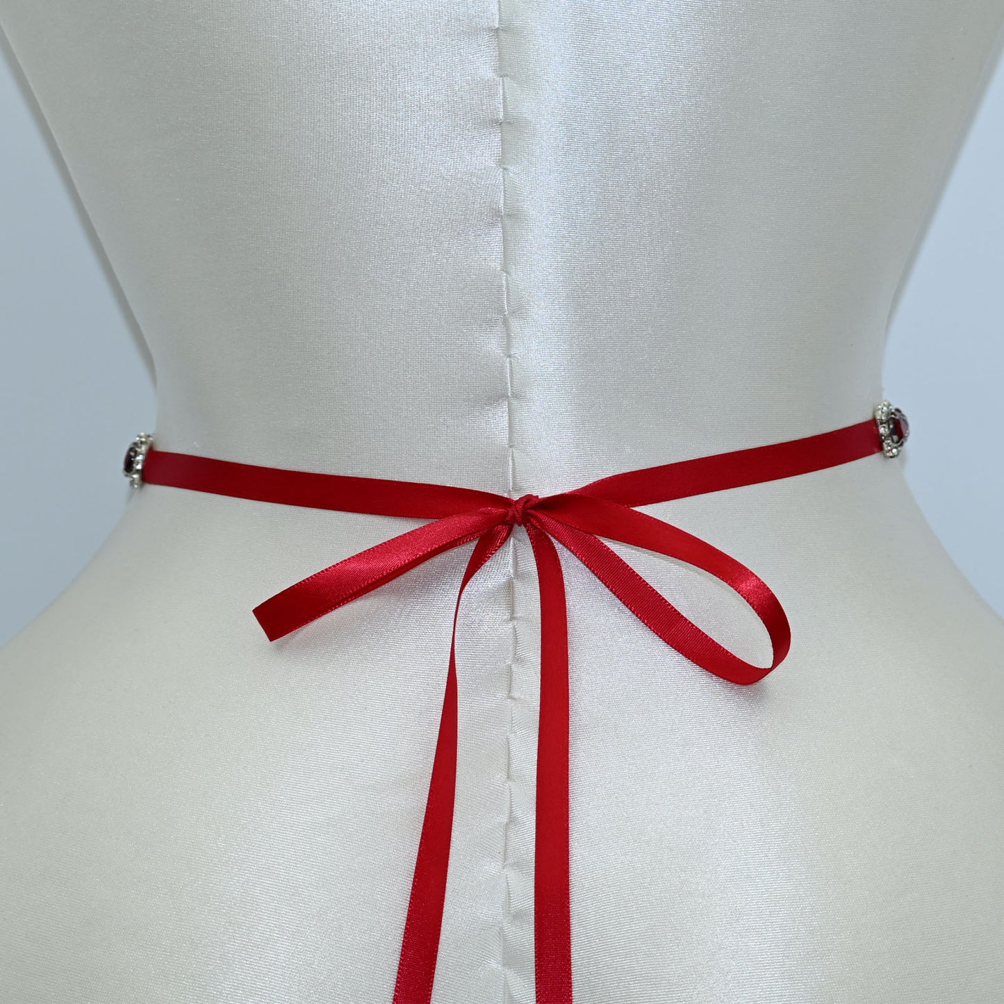 Bridella BS190R-Wine Red Wine Rhinestone Belt