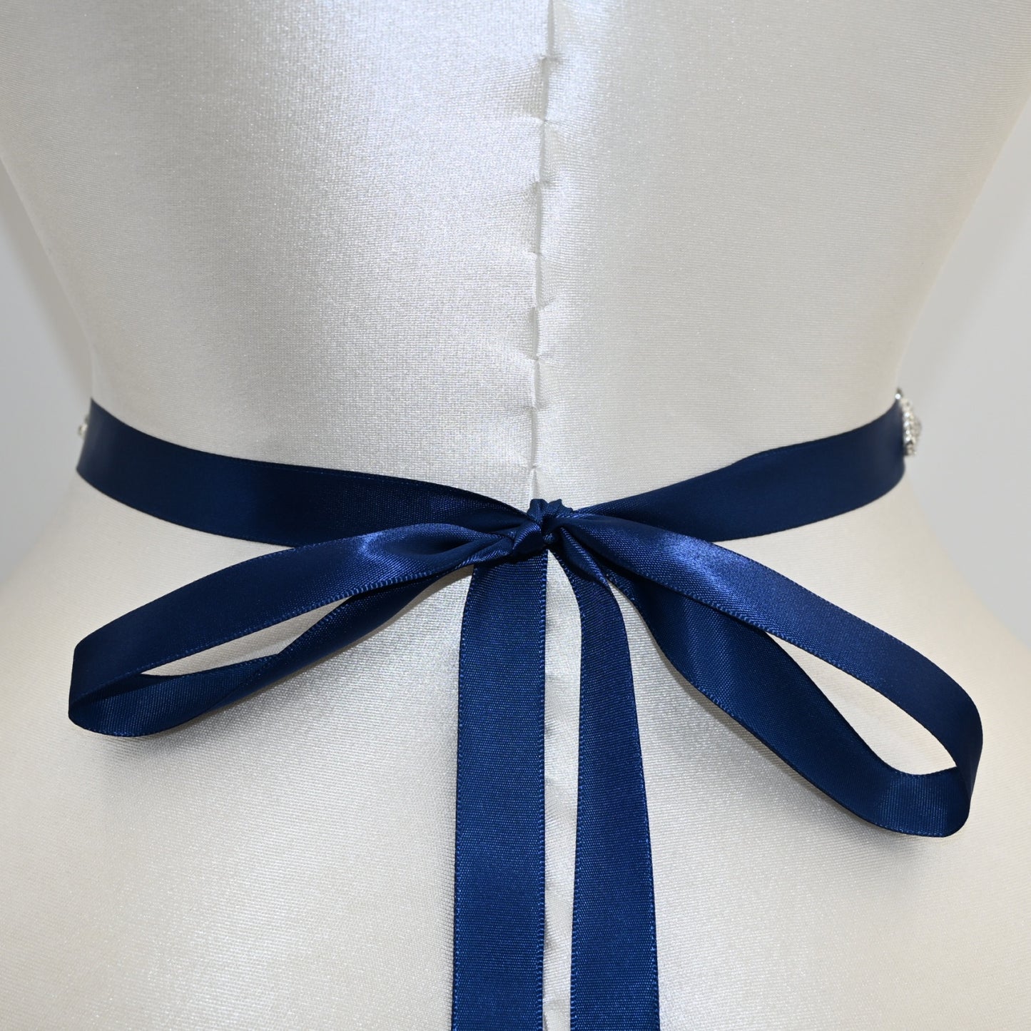 Bridella BS442ML Navy Rhinestone & Pearl Belt