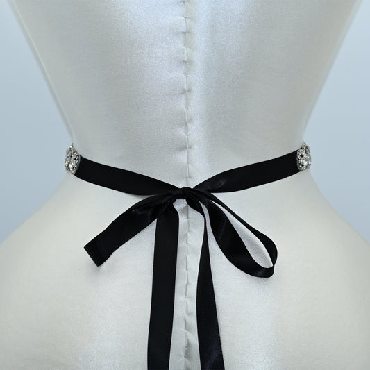 Bridella BS02 Silver Rhinestone Belt