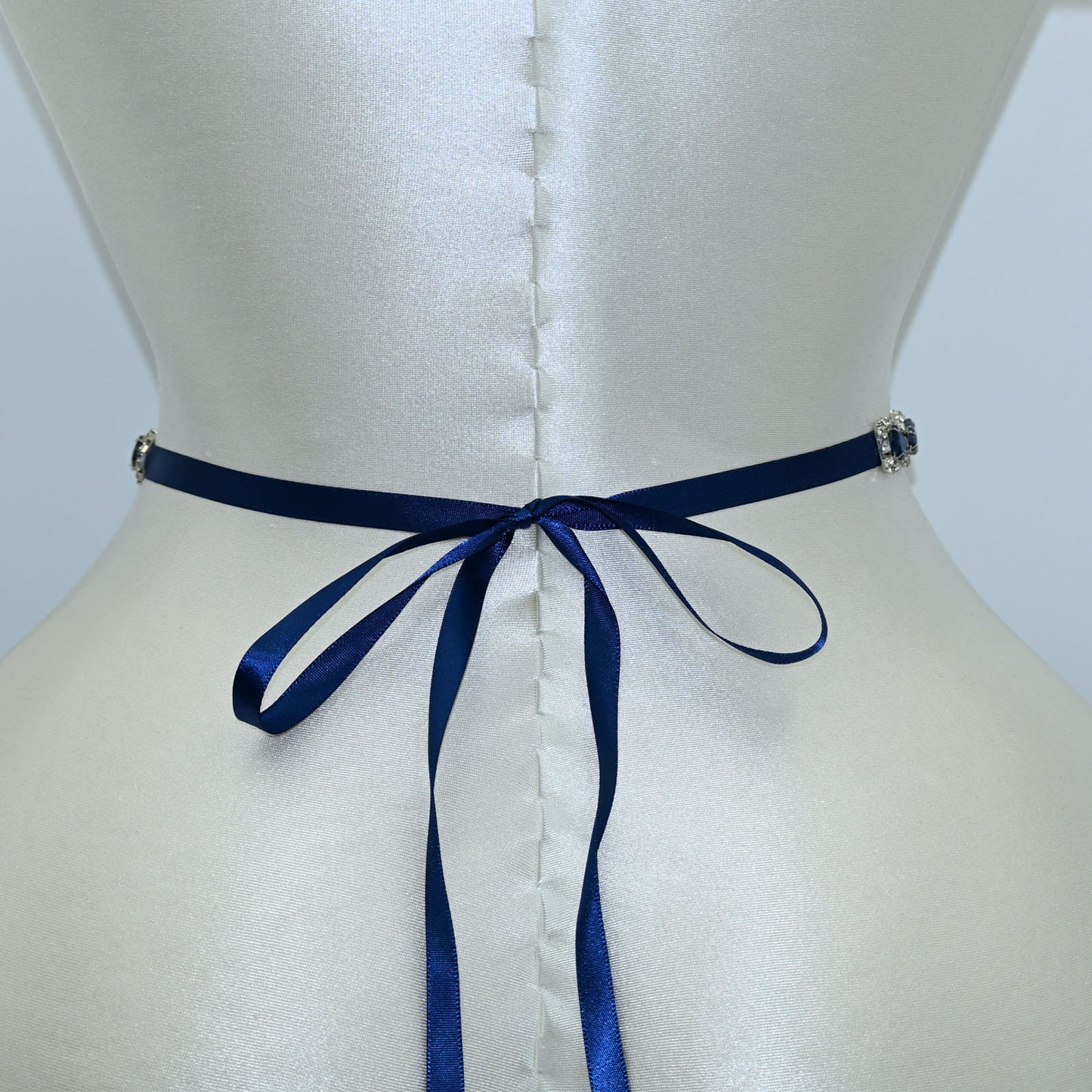 Bridella BS190ML-Navy Blue Blue Rhinestone Belt