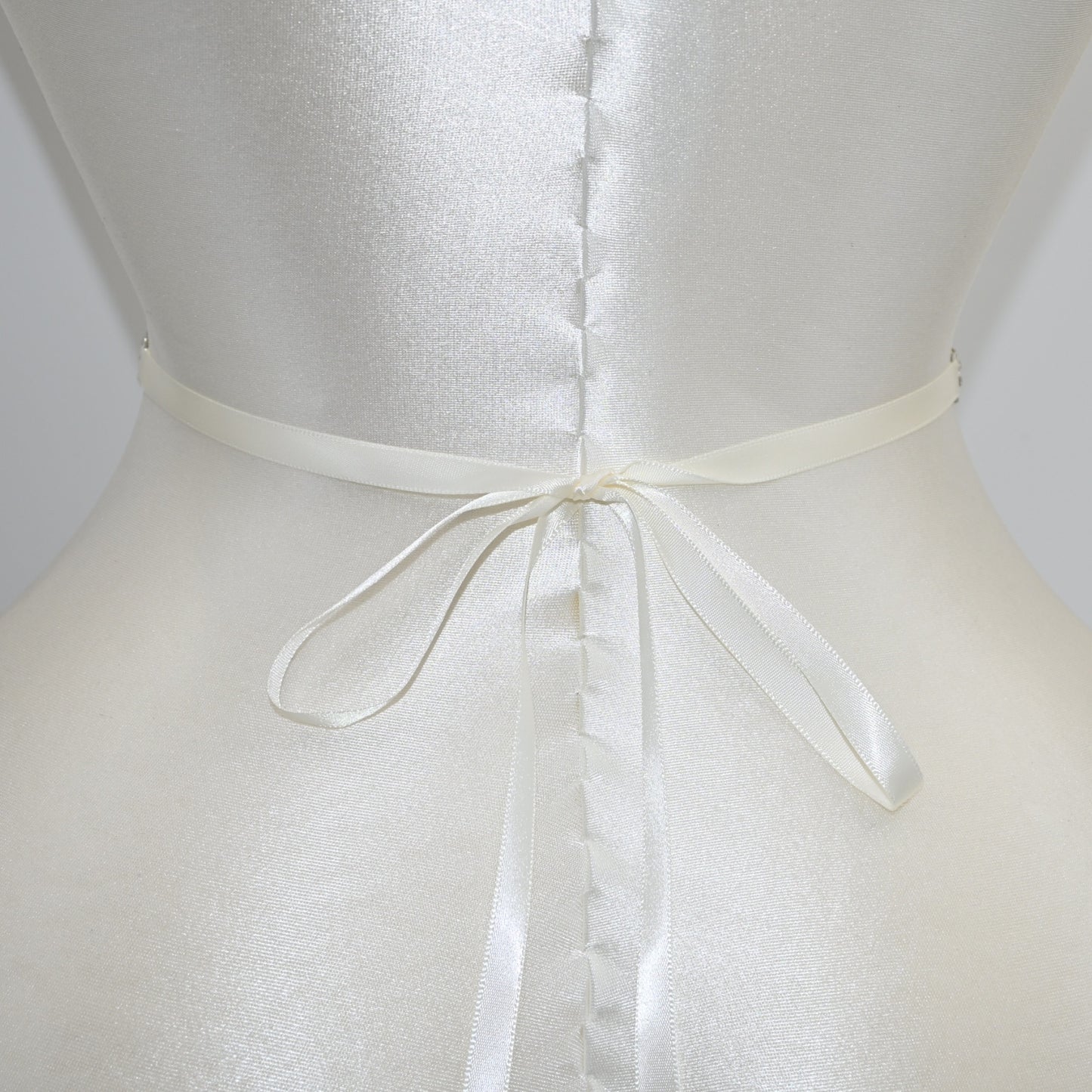 Bridella BS239 Off White Rhinestone Belt