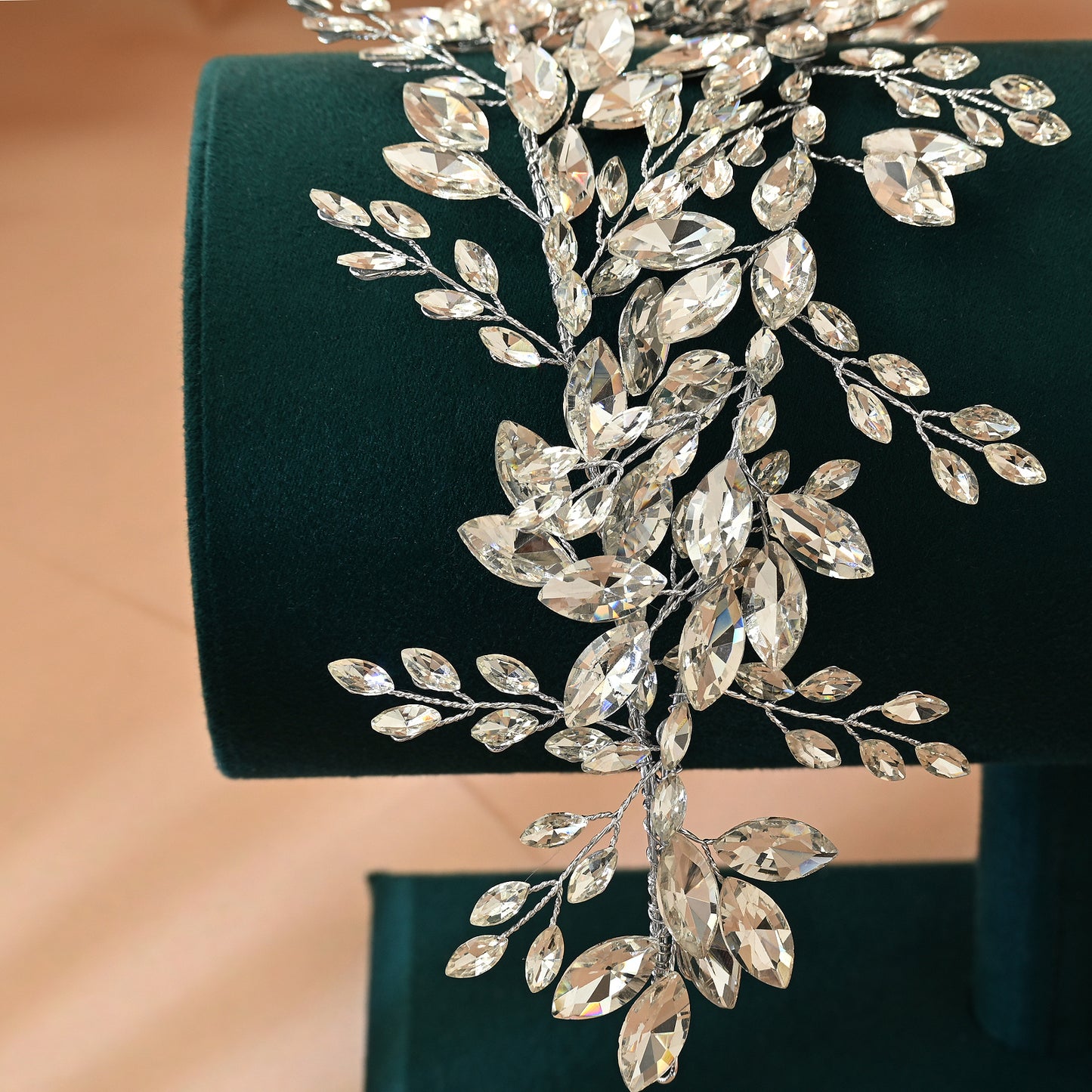 Bridella BHP304-S Silver Rhinestone Tiara