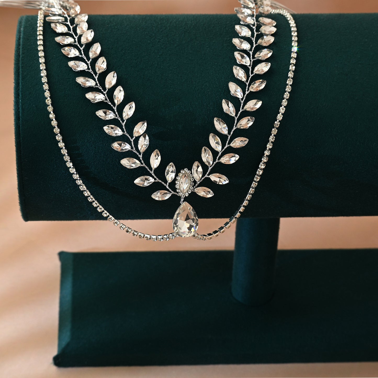 Bridella BHP524-S Silver Rhinestone Tiara