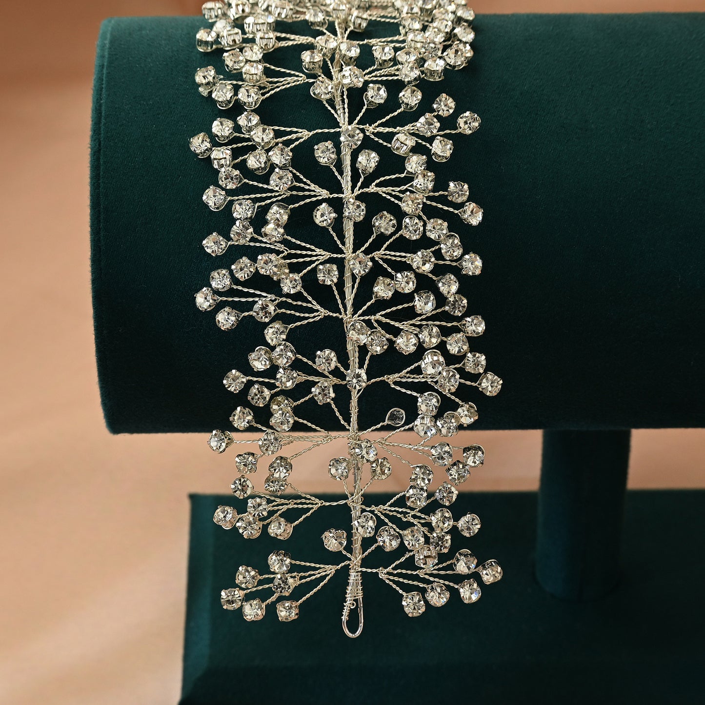 Crystal Vine Bridal Headband – Handmade Rhinestone Wedding Hair Accessory - Bridella BHP412