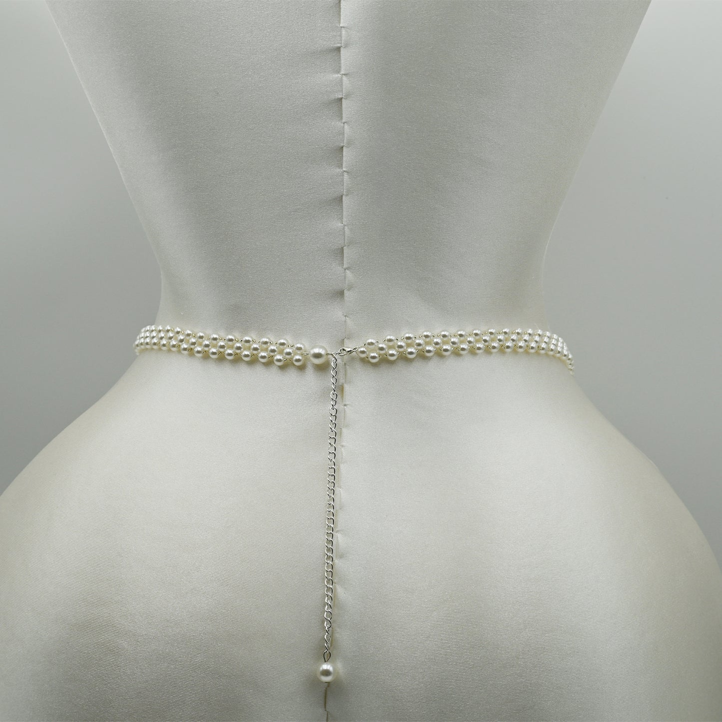 Bridella BS398 White Pearl Belt