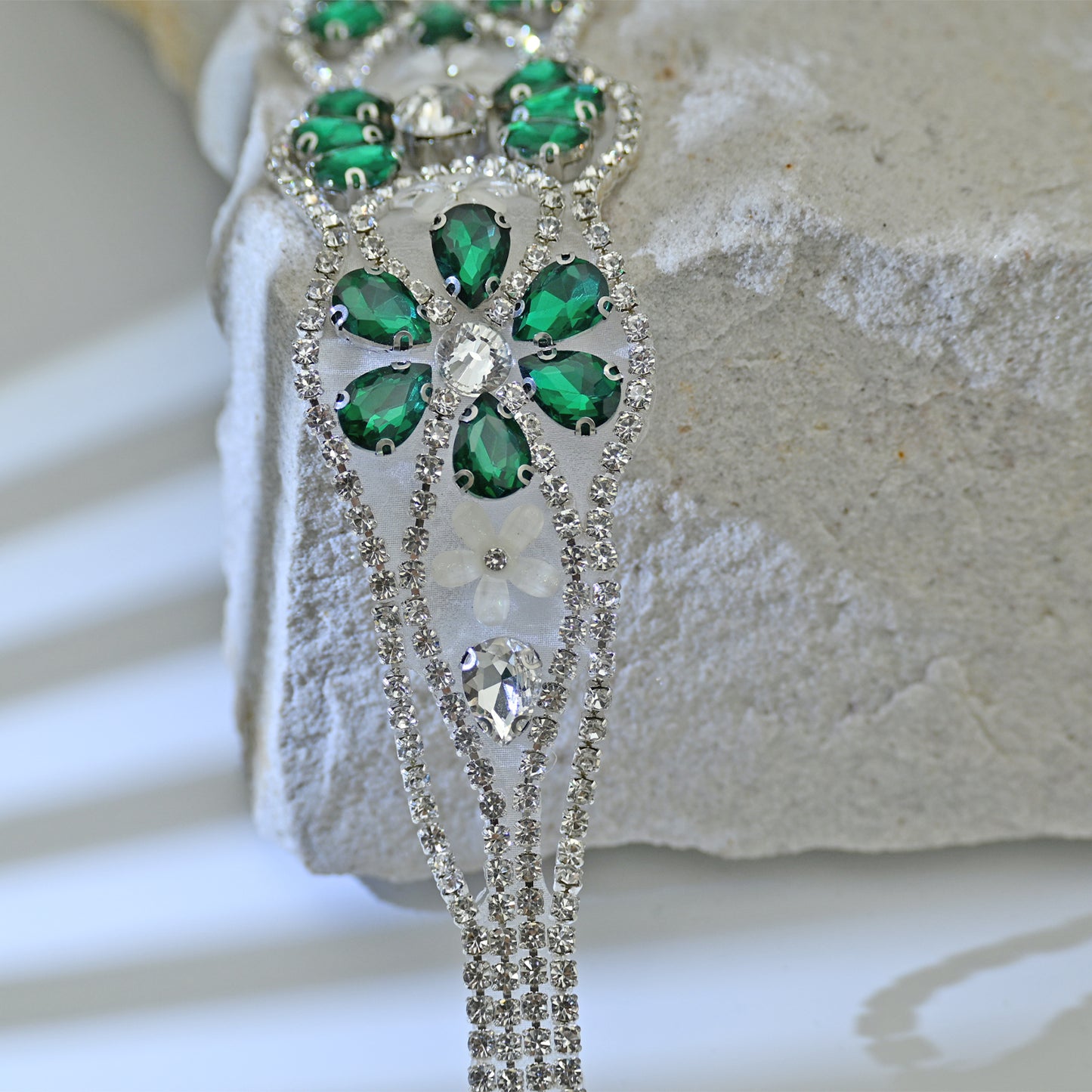 Bridella BS240KL Ivory Rhinestone Belt