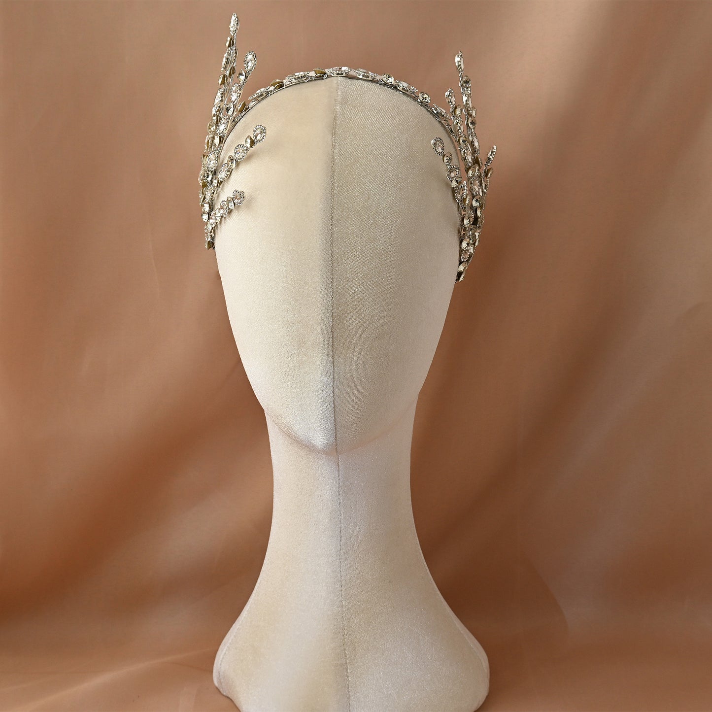 Bridella BHP533-S Silver Rhinestone Tiara