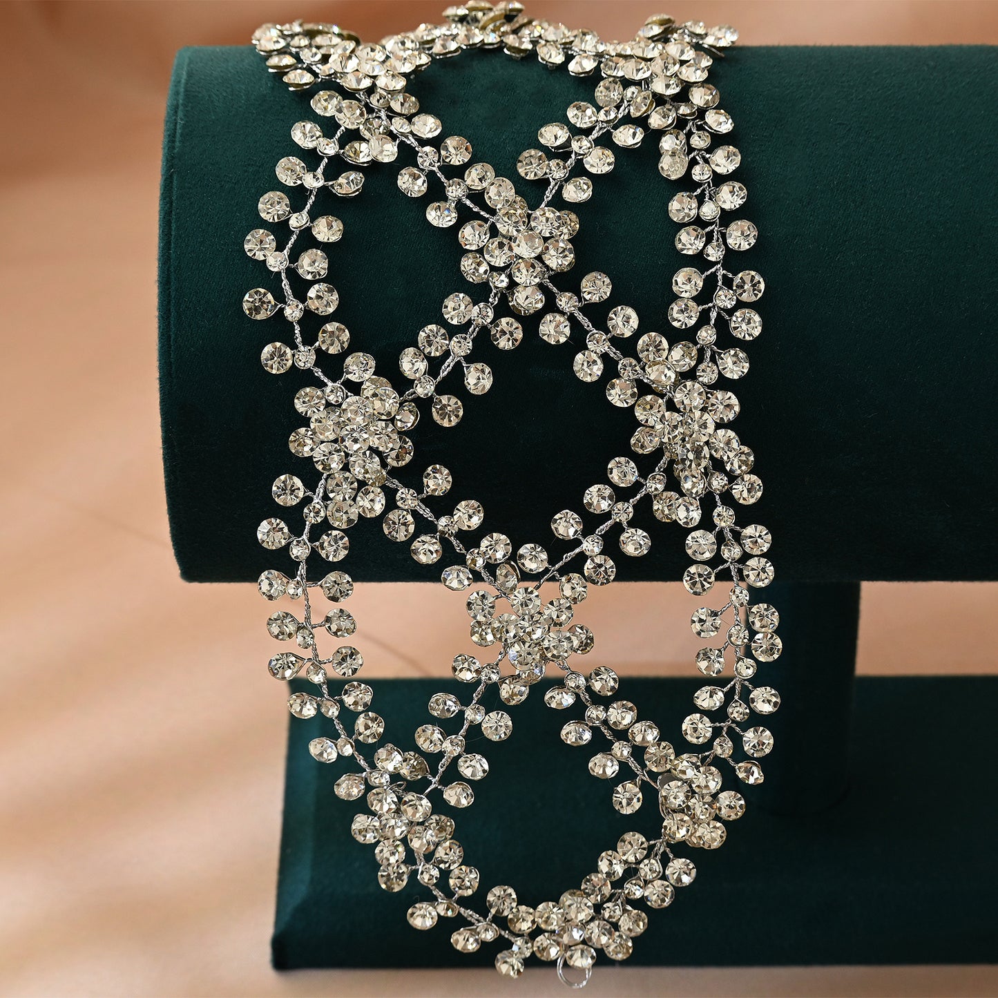 Bridella BHP243-S Silver Rhinestone Tiara