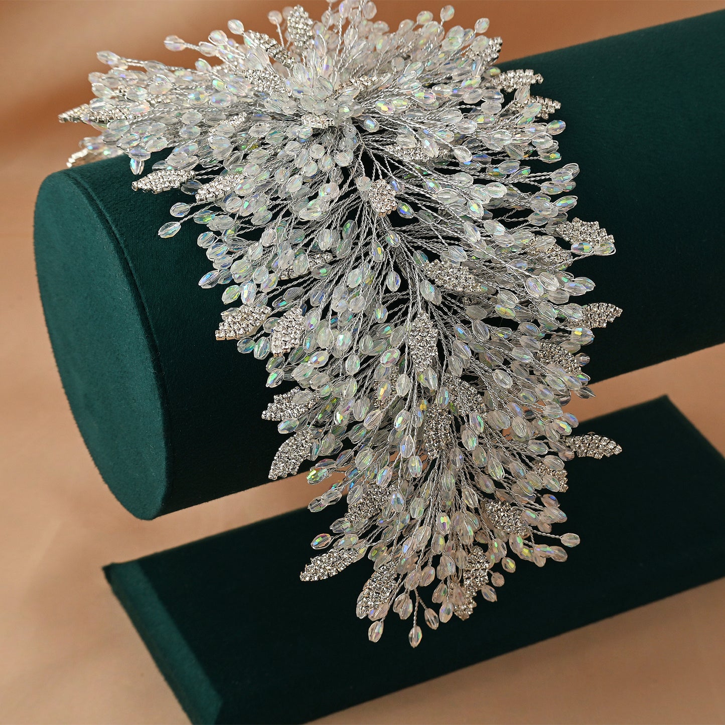 Bridella BHP397-S Silver Alloy & Crystal Crown