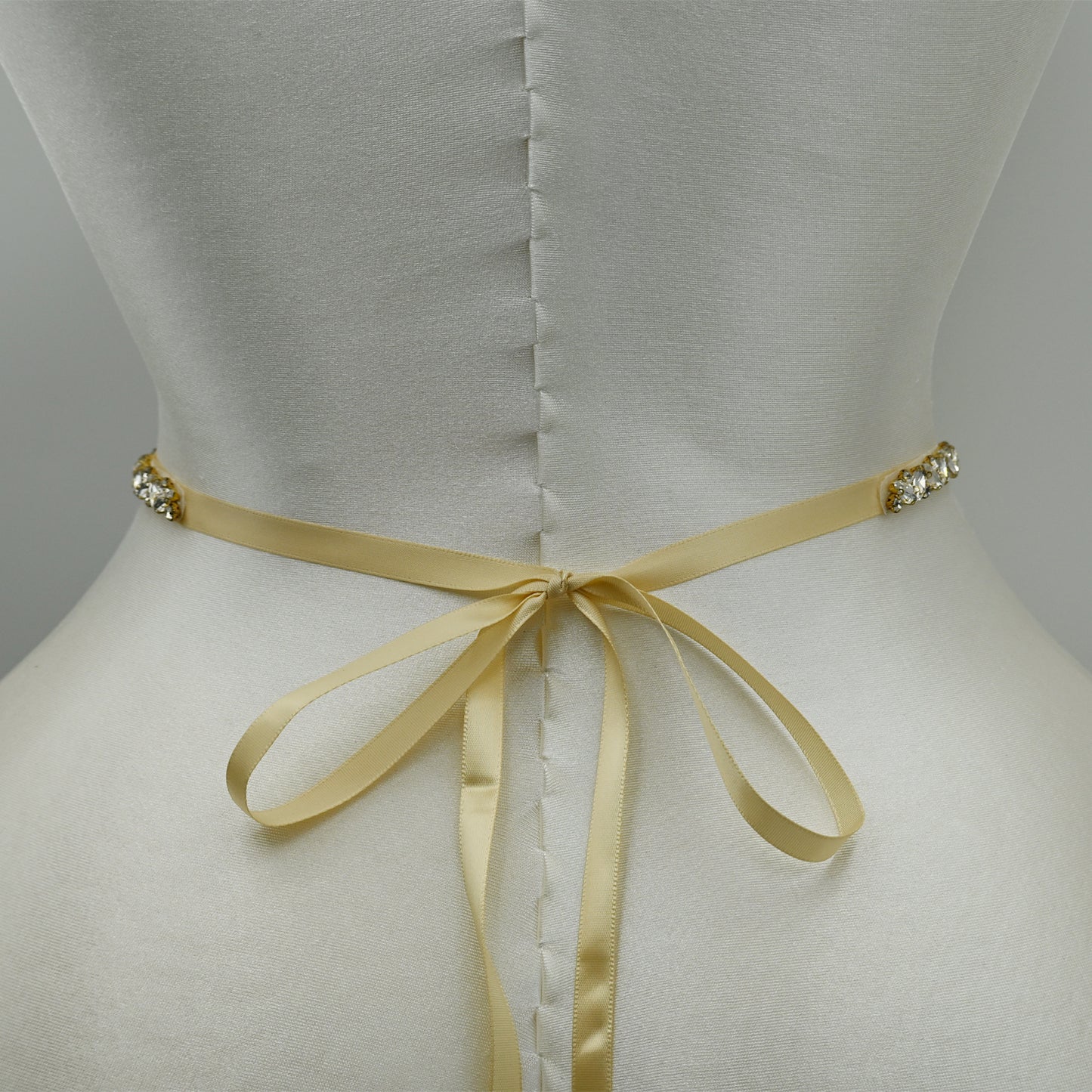 Bridella BS489G Champagne Rhinestone Belt