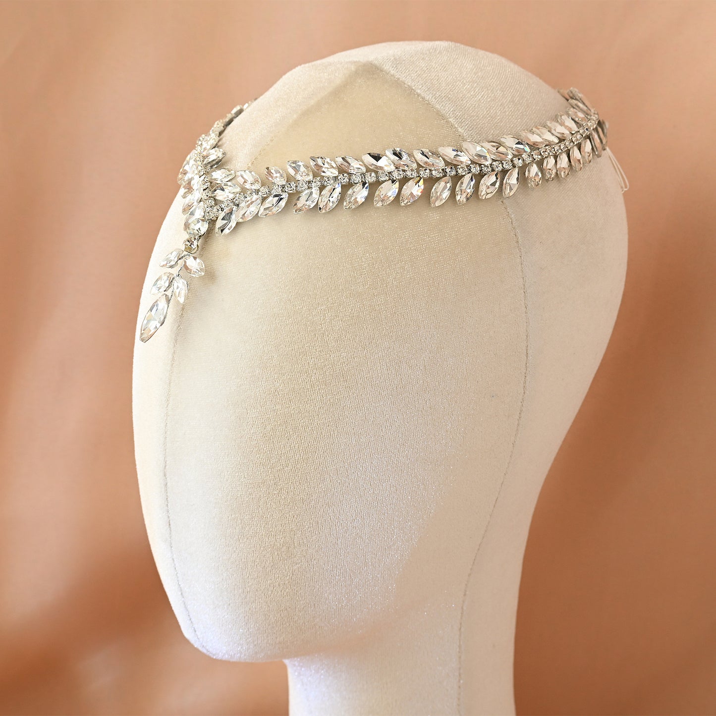 Bridella BHP529-S Silver Rhinestone Tiara