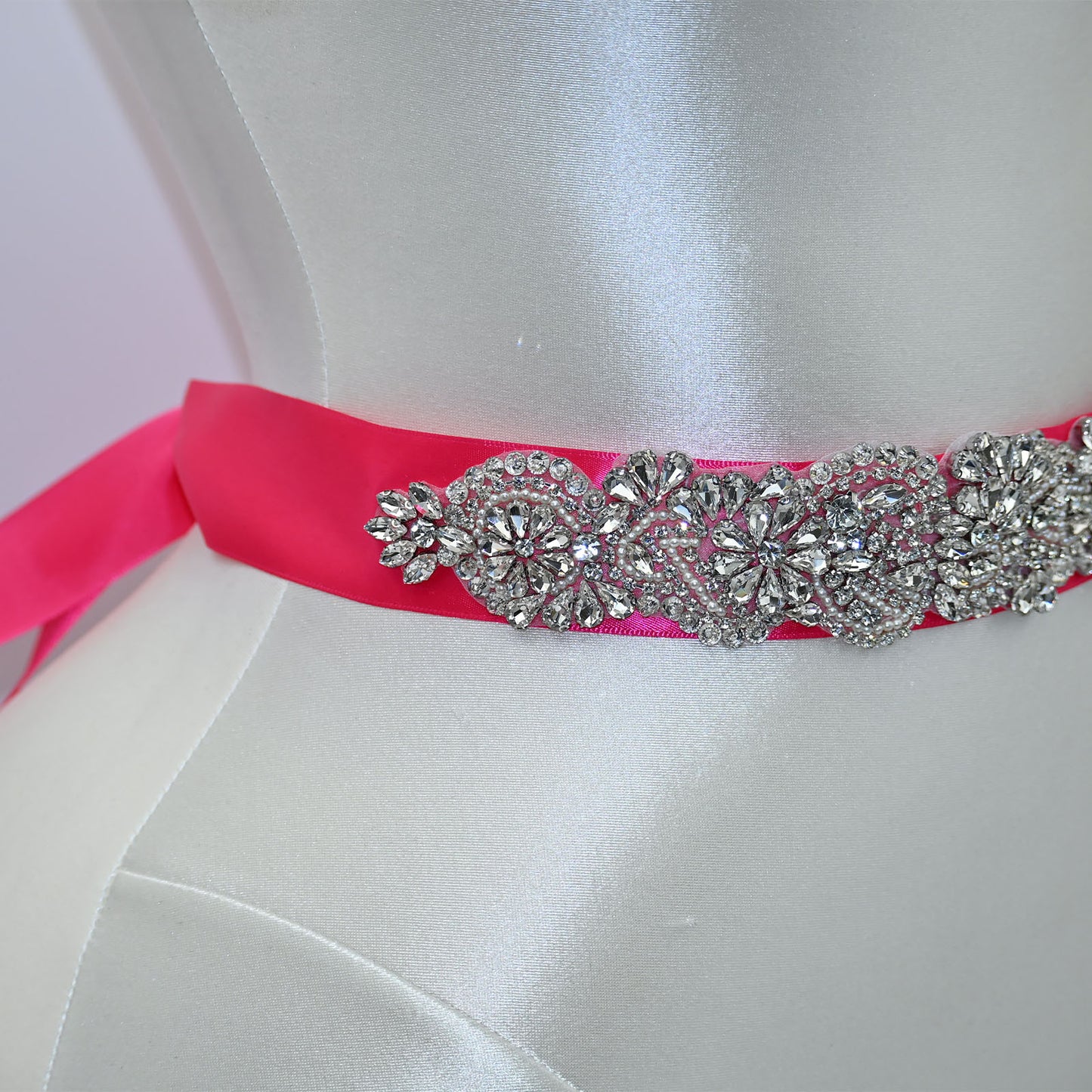 Bridella BS120 Red Rhinestone Belt