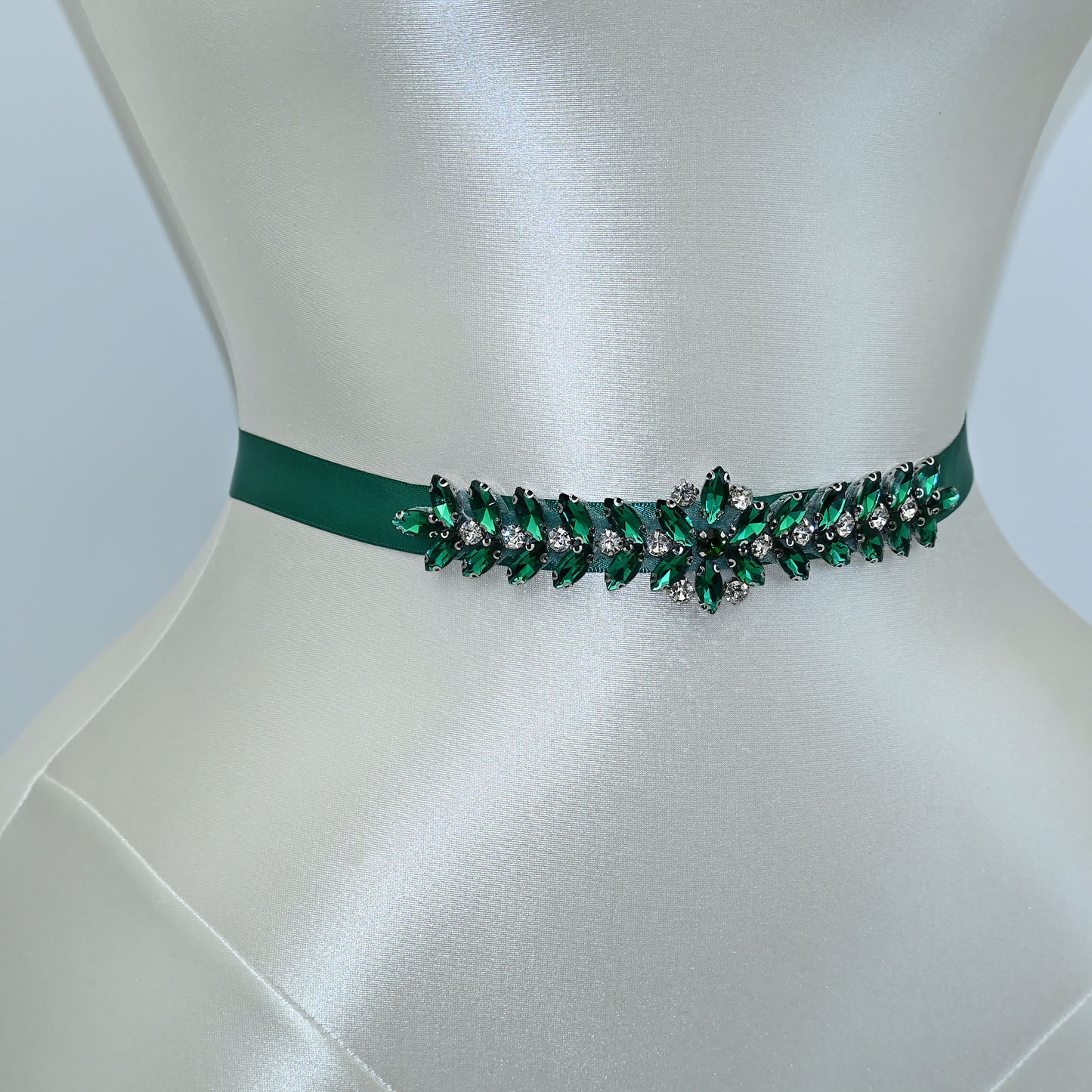 Bridella BS69KL Green Rhinestone Belt