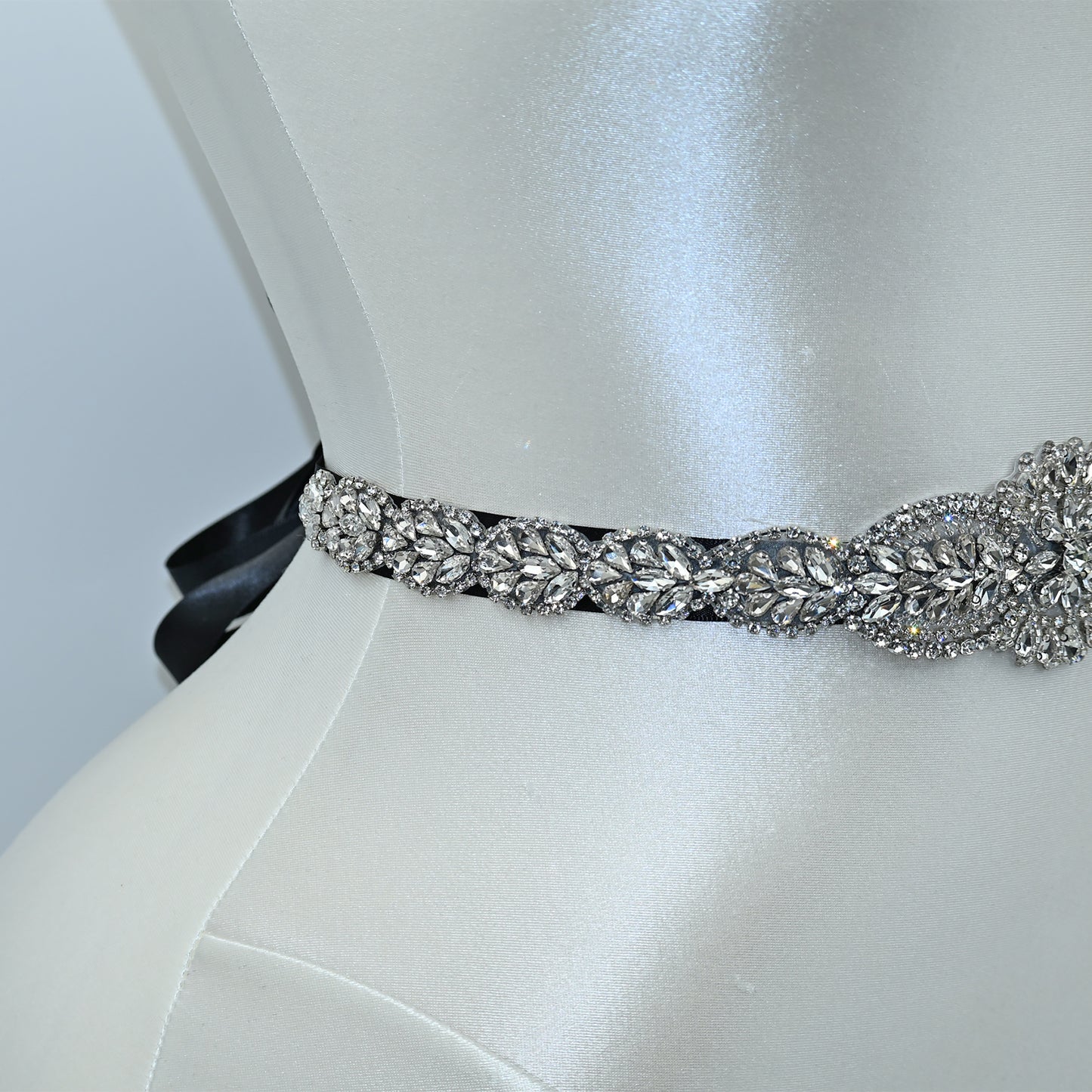 Bridella BS02 Silver Rhinestone Belt