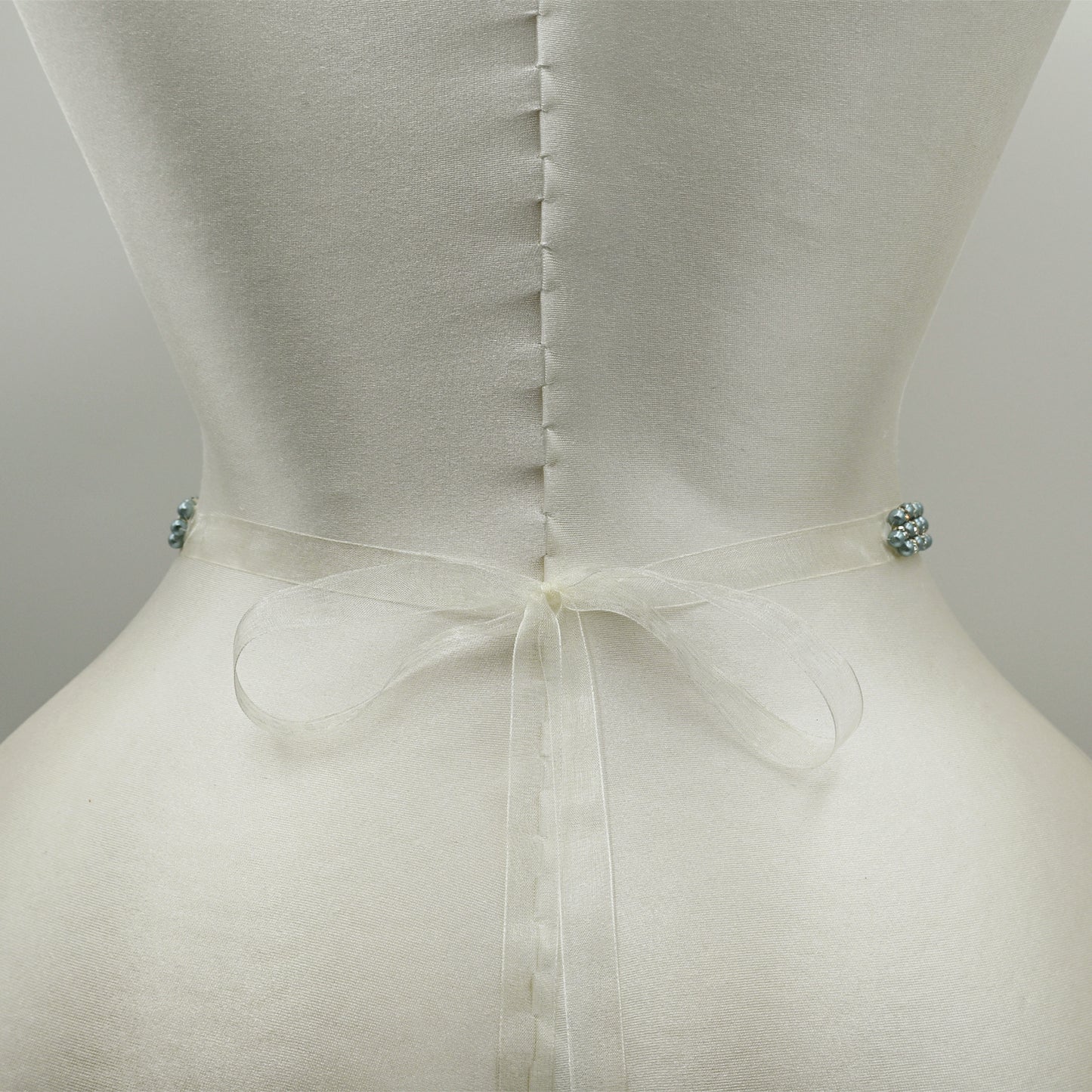 Ivory Rhinestone Pearl Bridal Sash Wedding Dress Belt – Bridella BS134L
