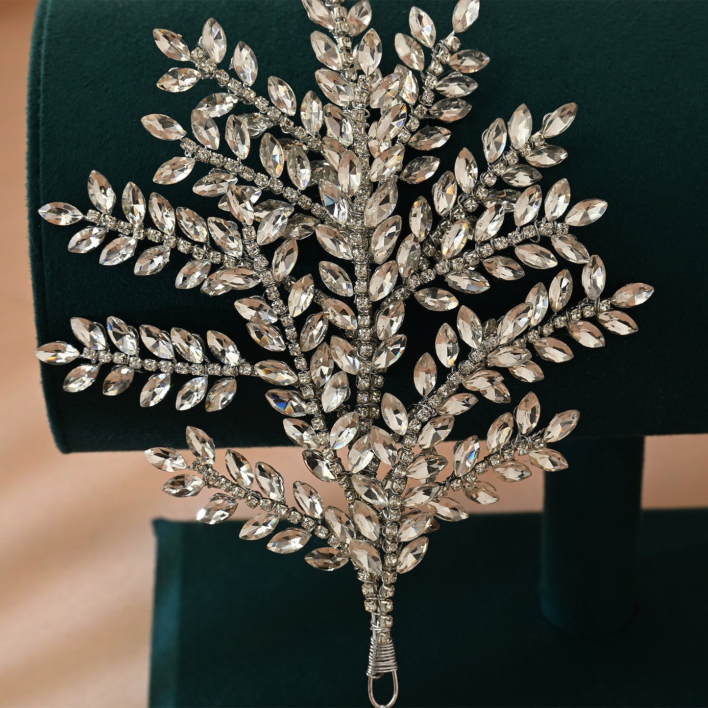 Bridella BHP418-S Silver Rhinestone Crown