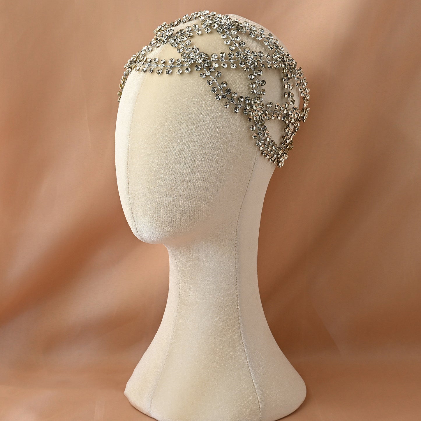 Bridella BHP243-S Silver Rhinestone Tiara