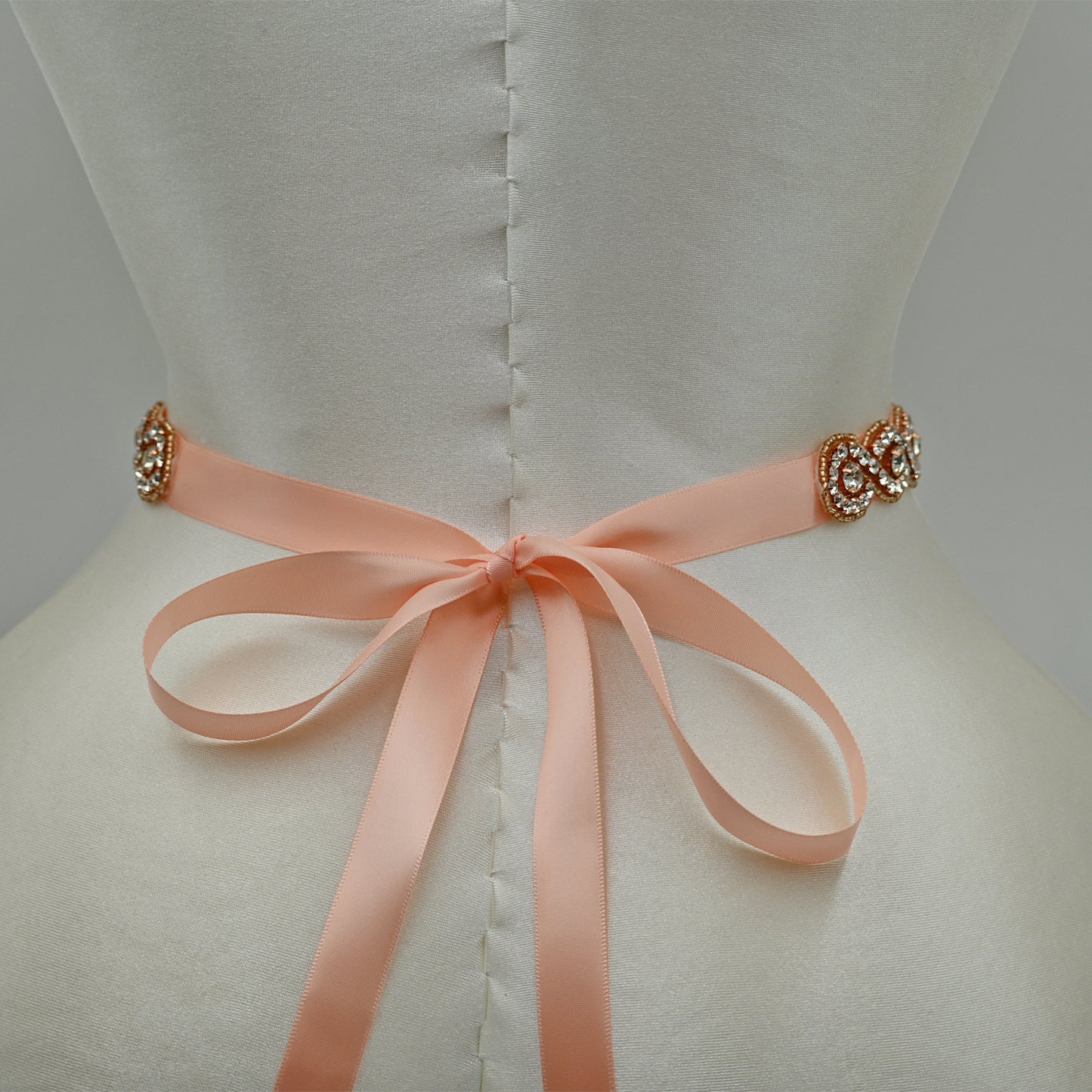 Bridella BS28RG Rose Gold Rhinestone Belt
