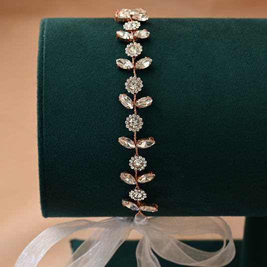 Gold Rhinestone Bridal Crown Tiara for Wedding - Bridella BHP309-G