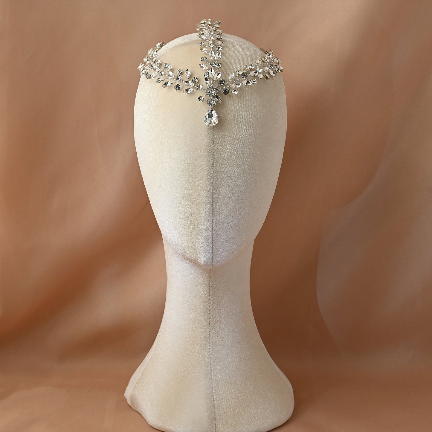 Bridella BHP541-S Silver Rhinestone Hair Comb