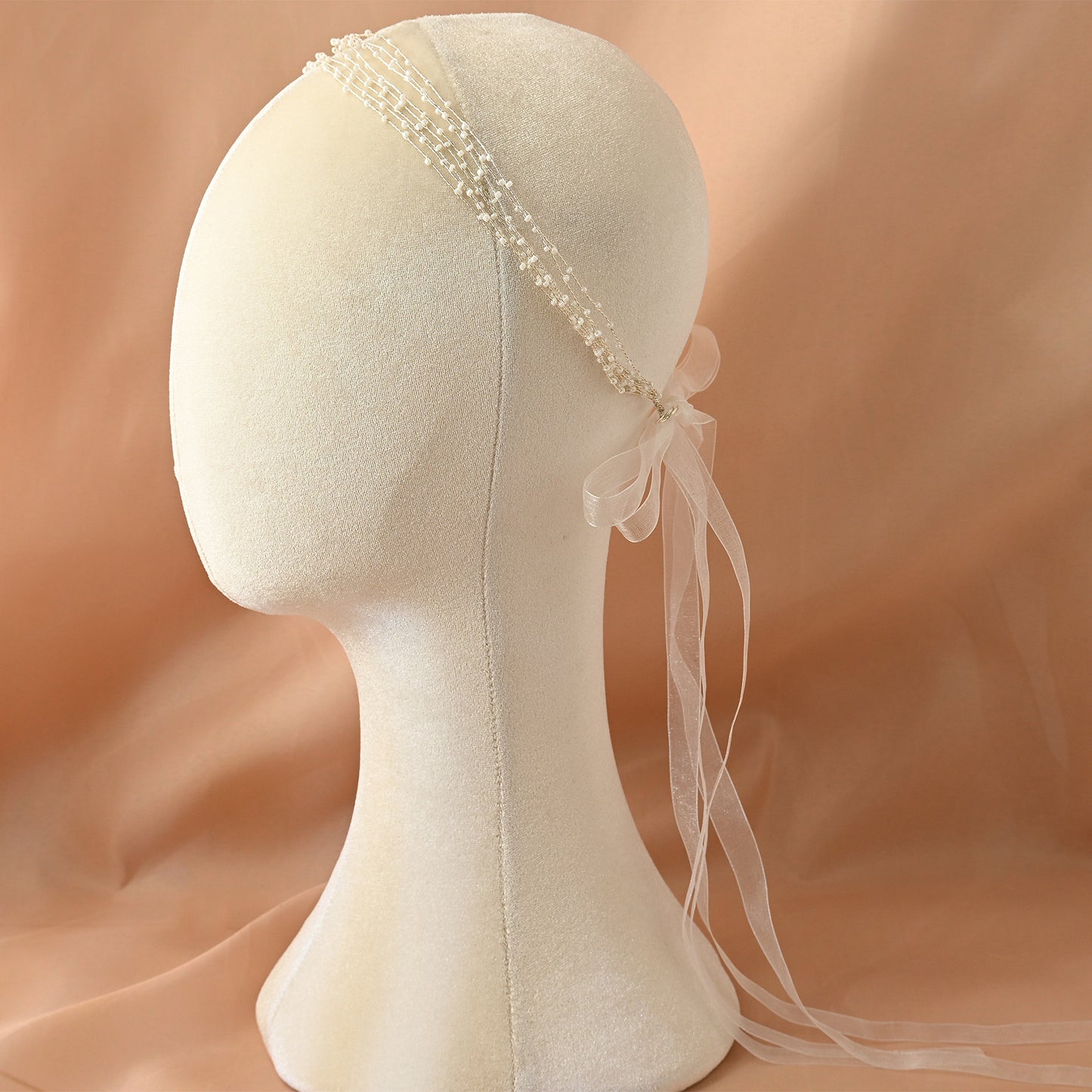 Bridella BHP28-G Gold Bead Headband