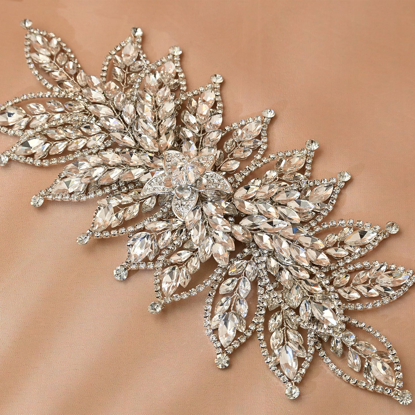 Bridella BHP413-S Silver Rhinestone Tiara