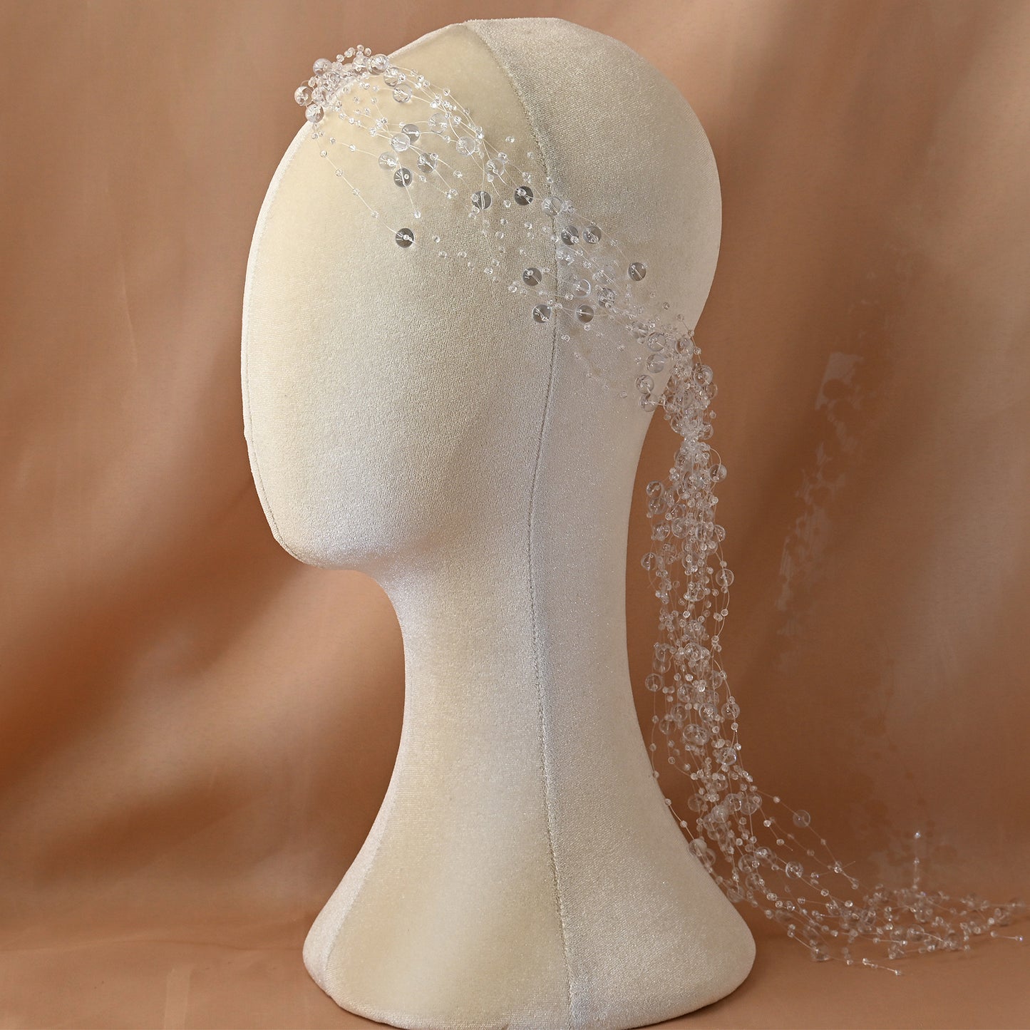 Bridella BHP538-touming Silver Crystal Headband