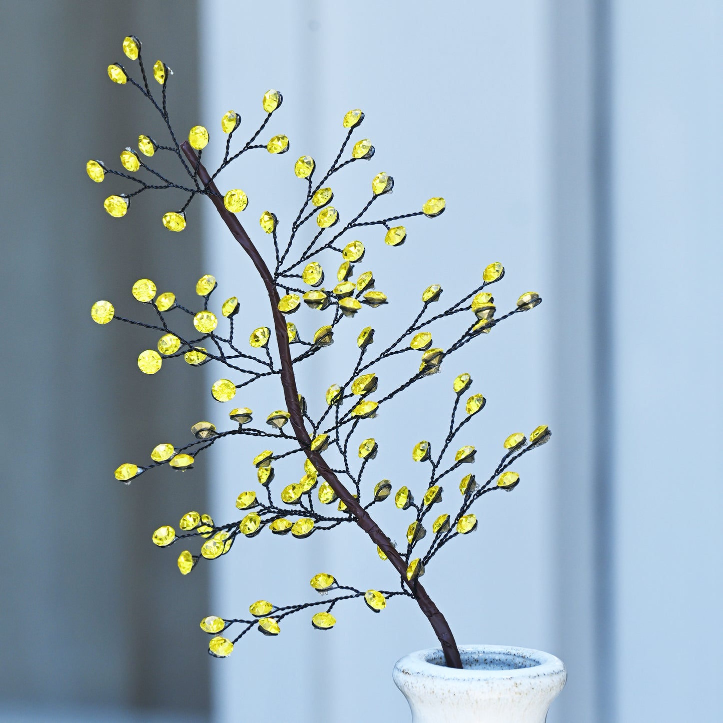 Handmade Crystal Bead Twig Branches, 4 Colors Rhinestone Berry Floral Stems for Wedding Table Centerpiece K126