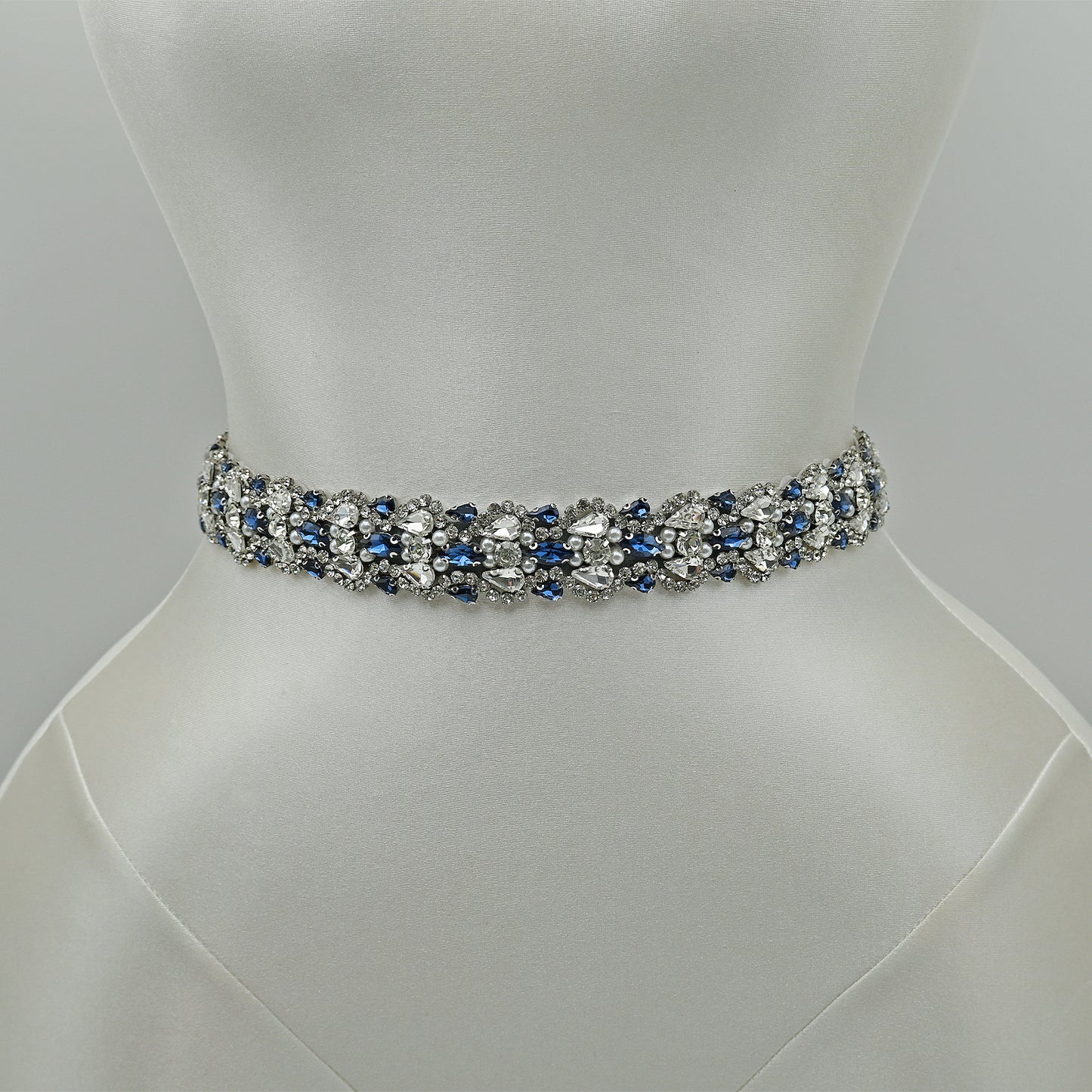 Bridella BS466ML Navy Rhinestone Belt