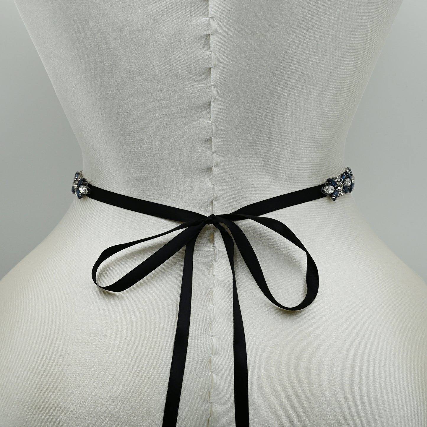 Bridella BS16ML Blue Rhinestone Belt