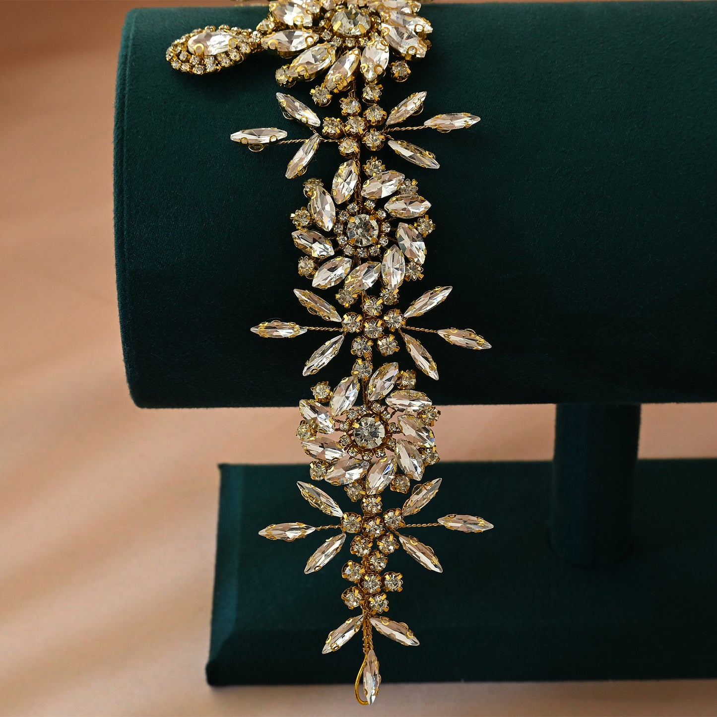 Bridella BHP440-G Gold Rhinestone Headwear