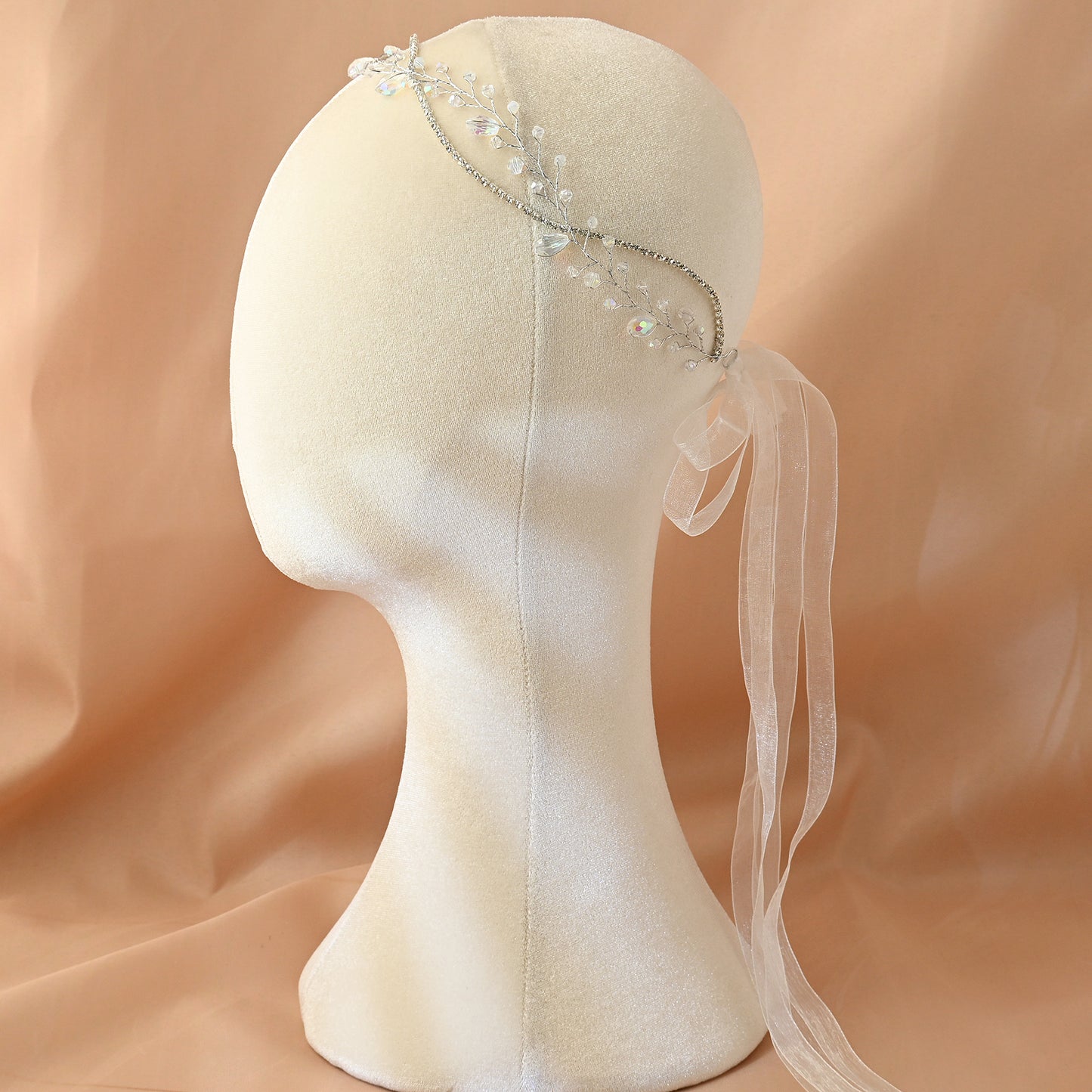 Bridella BHP93-S Silver Rhinestone Tiara