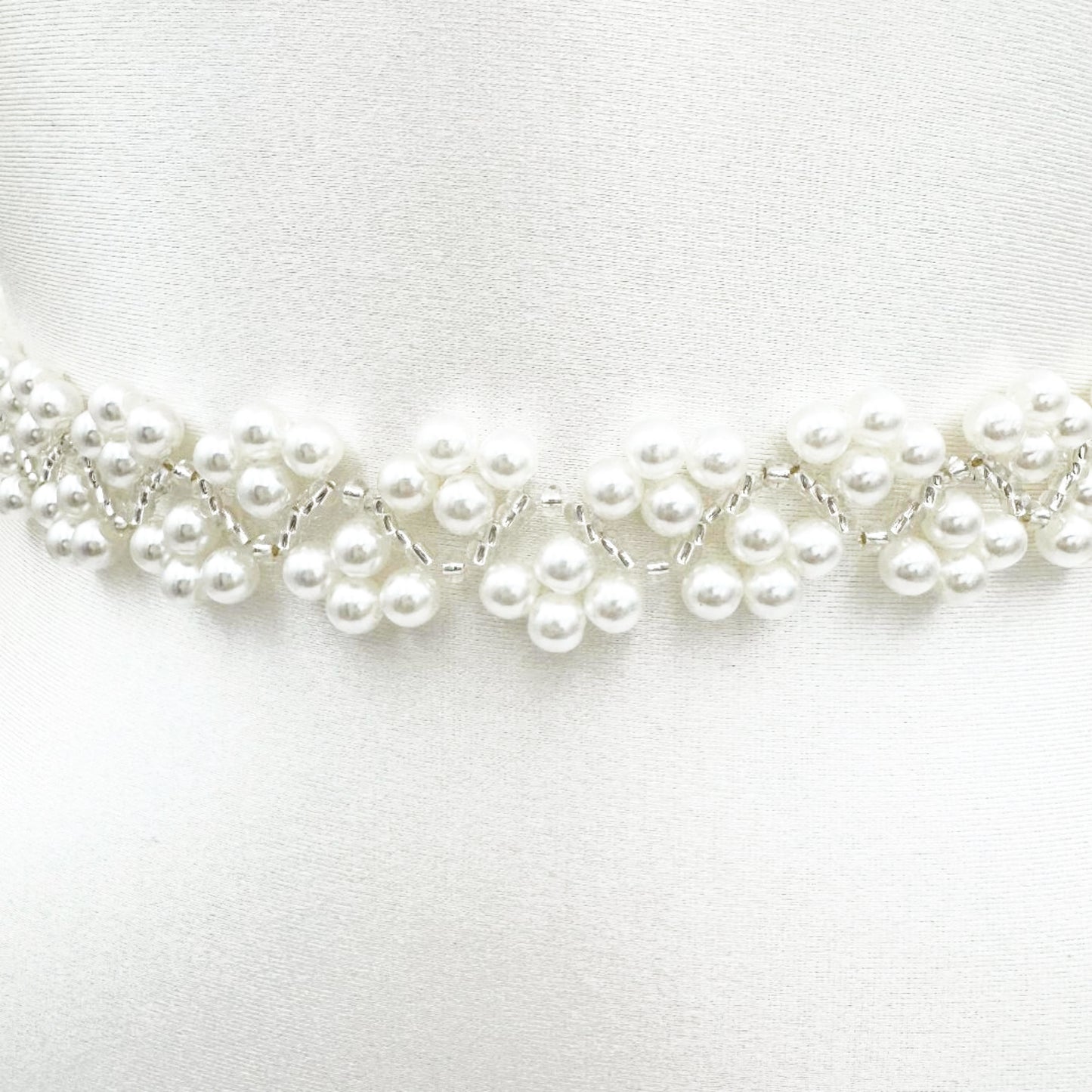 Ivory Pearl Belt - Bridella BS147