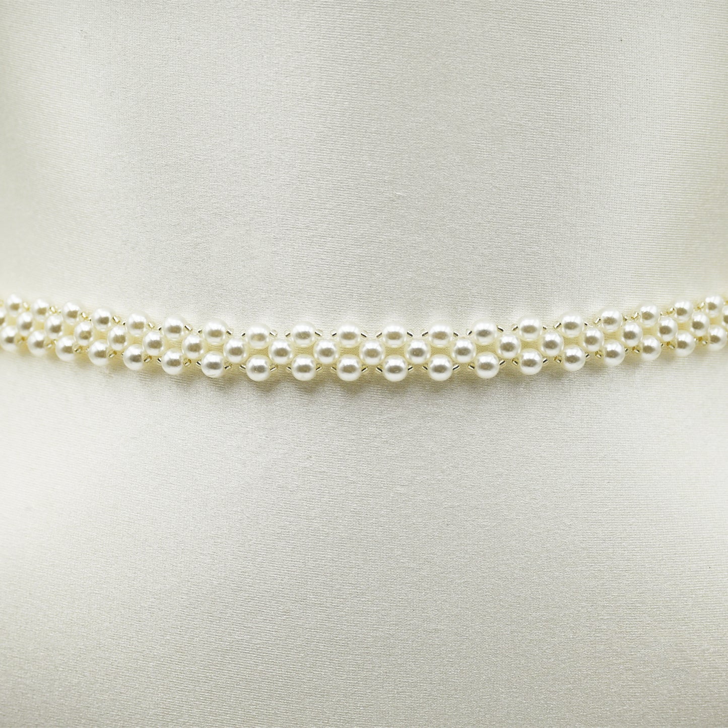 White Pearl Bridal Belt Wedding Sash – Bridella BS398