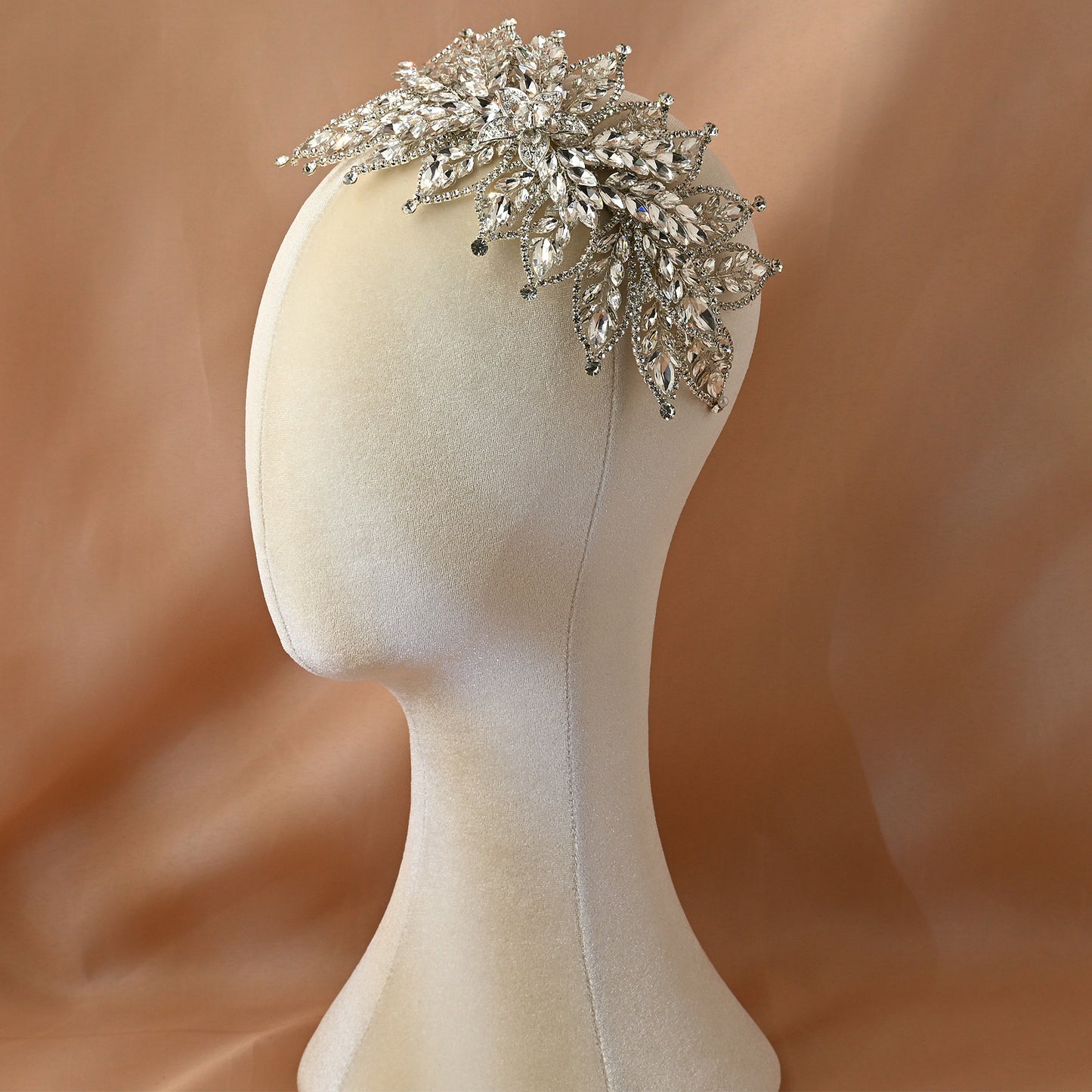 Bridella BHP413-S Silver Rhinestone Tiara