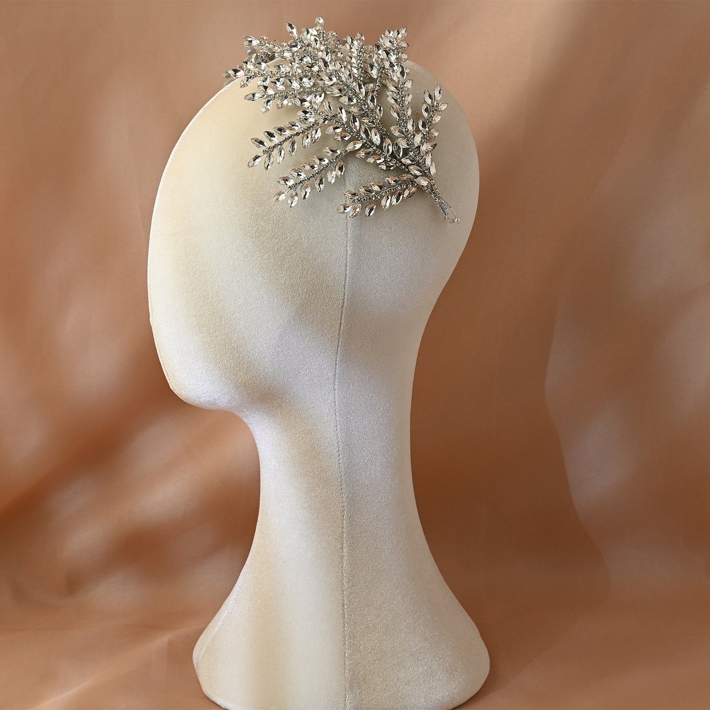 Bridella BHP418-S Silver Rhinestone Crown