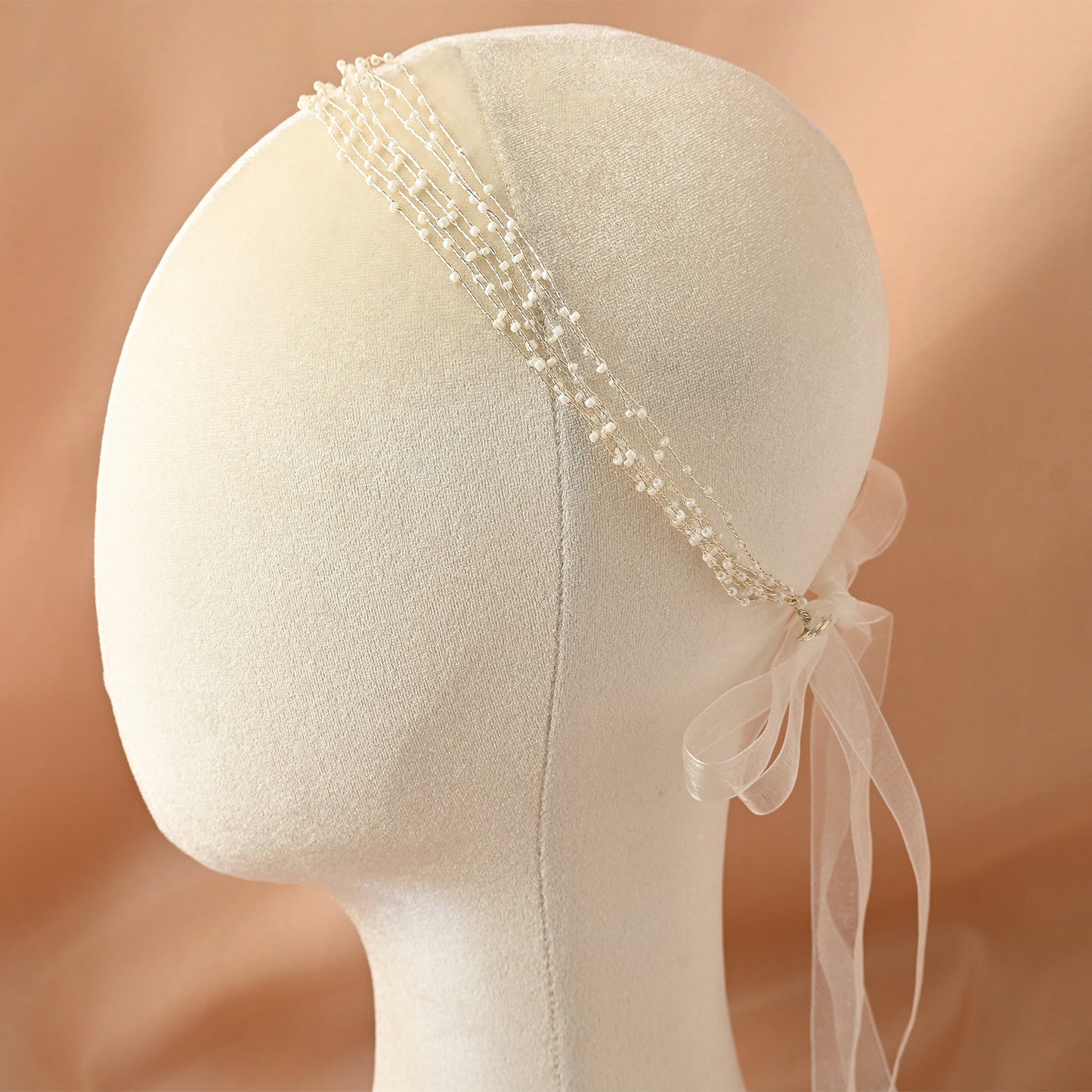 Bridella BHP28-G Gold Bead Headband
