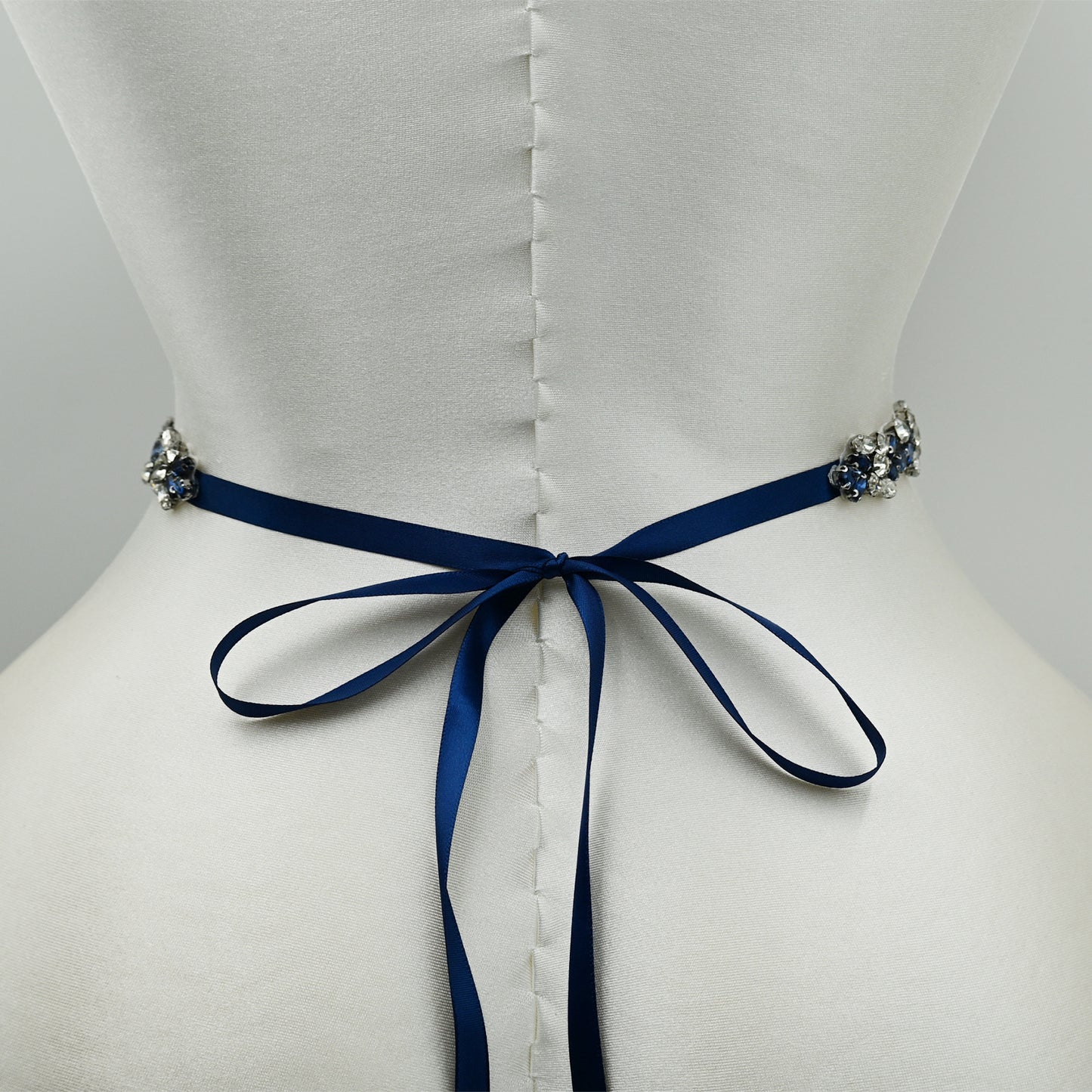 Bridella BS437ML Navy Rhinestone Belt