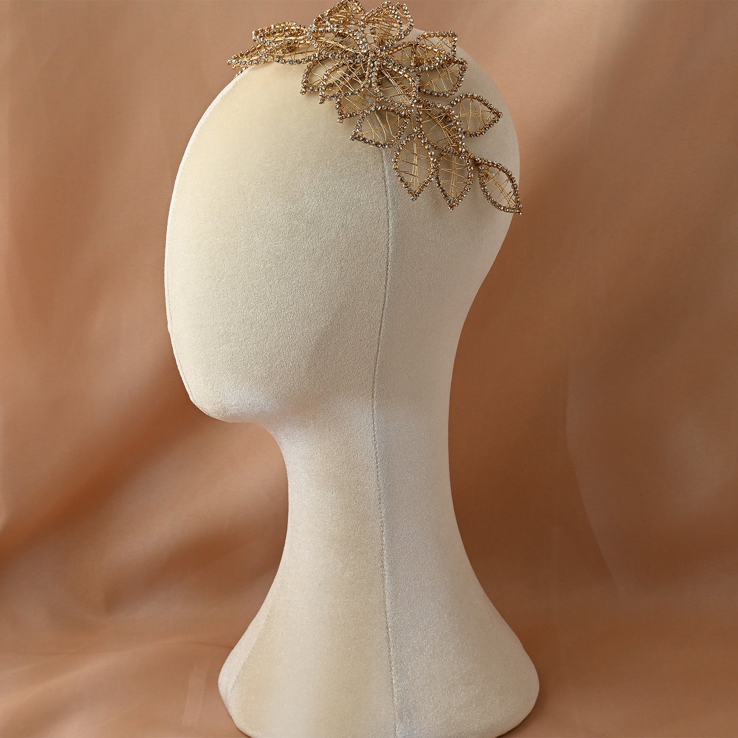 Bridella BHP256-G Gold Rhinestone Crown