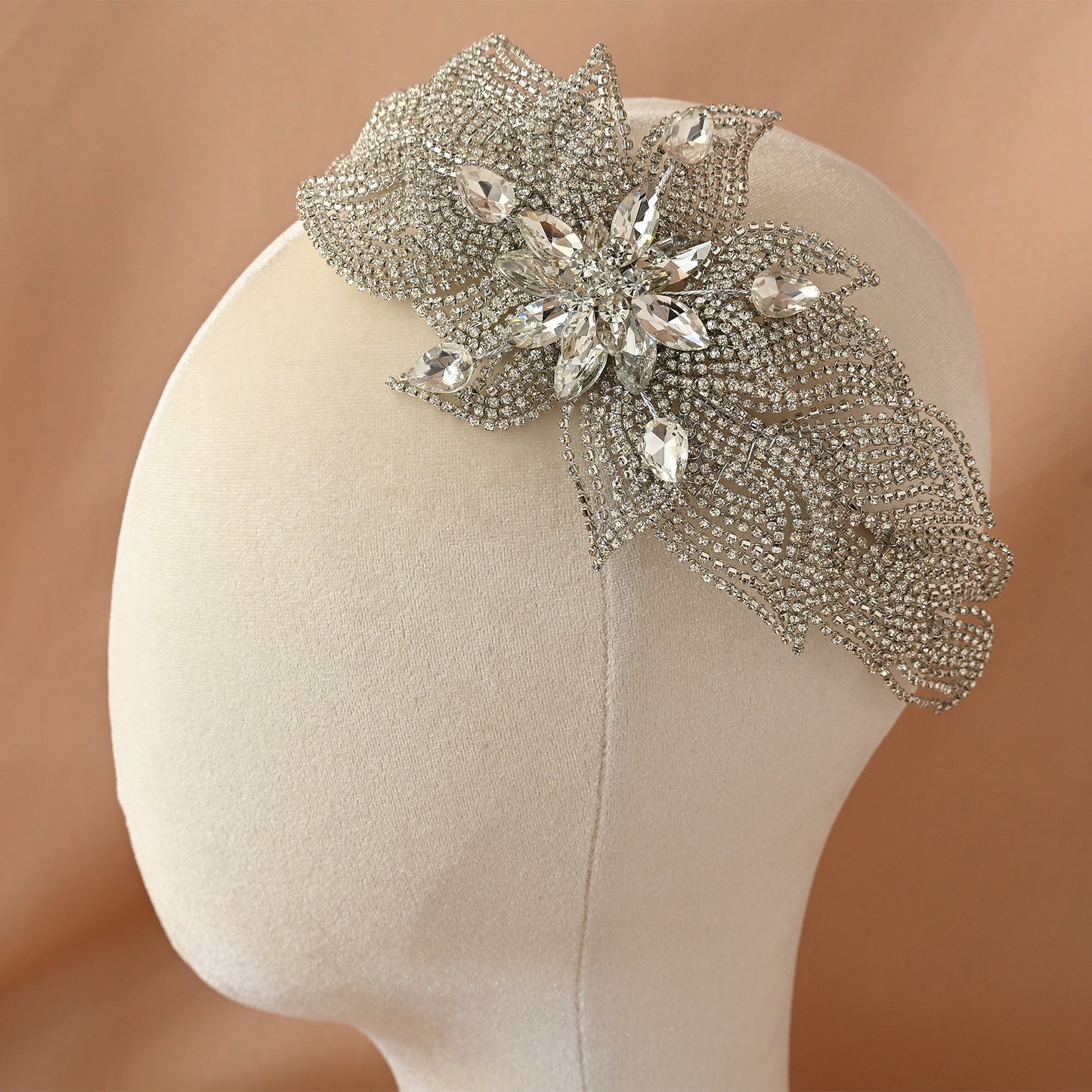 Bridella BHP455-S Silver Rhinestone Tiara