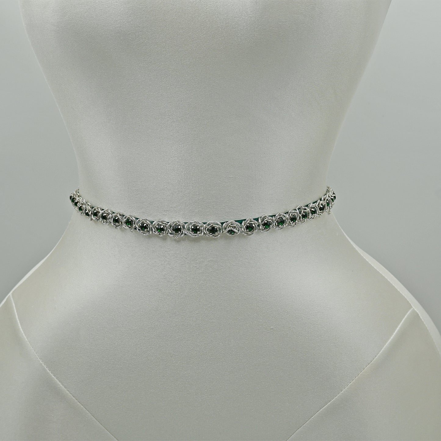 Bridella BS143KL Green Rhinestone Belt