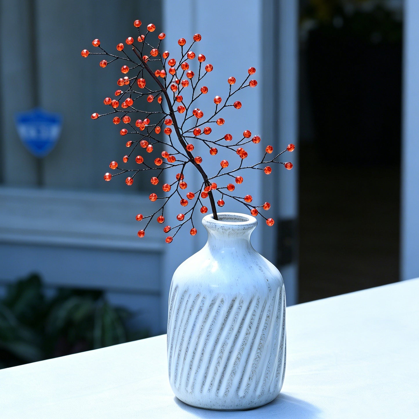 Handmade Crystal Bead Twig Branches, 4 Colors Rhinestone Berry Floral Stems for Wedding Table Centerpiece K126