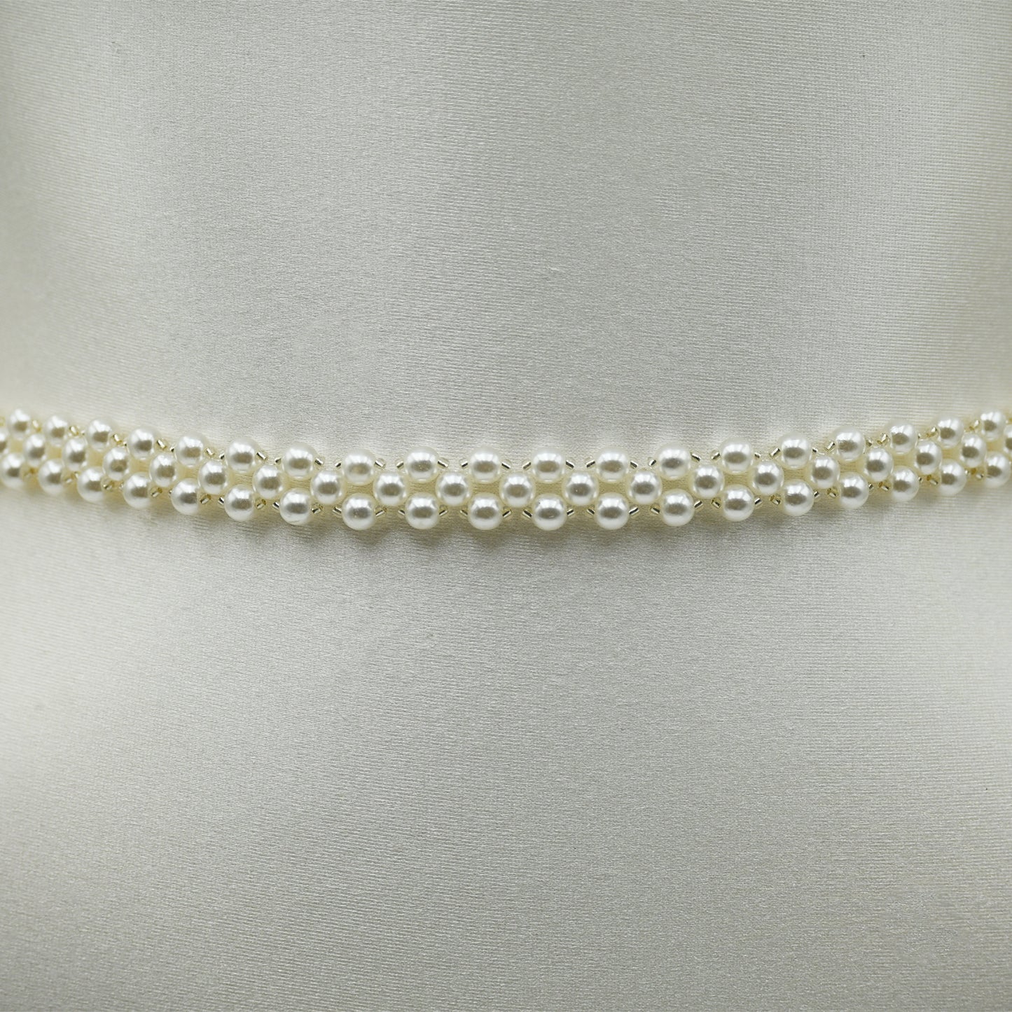 Bridella BS398 White Pearl Belt