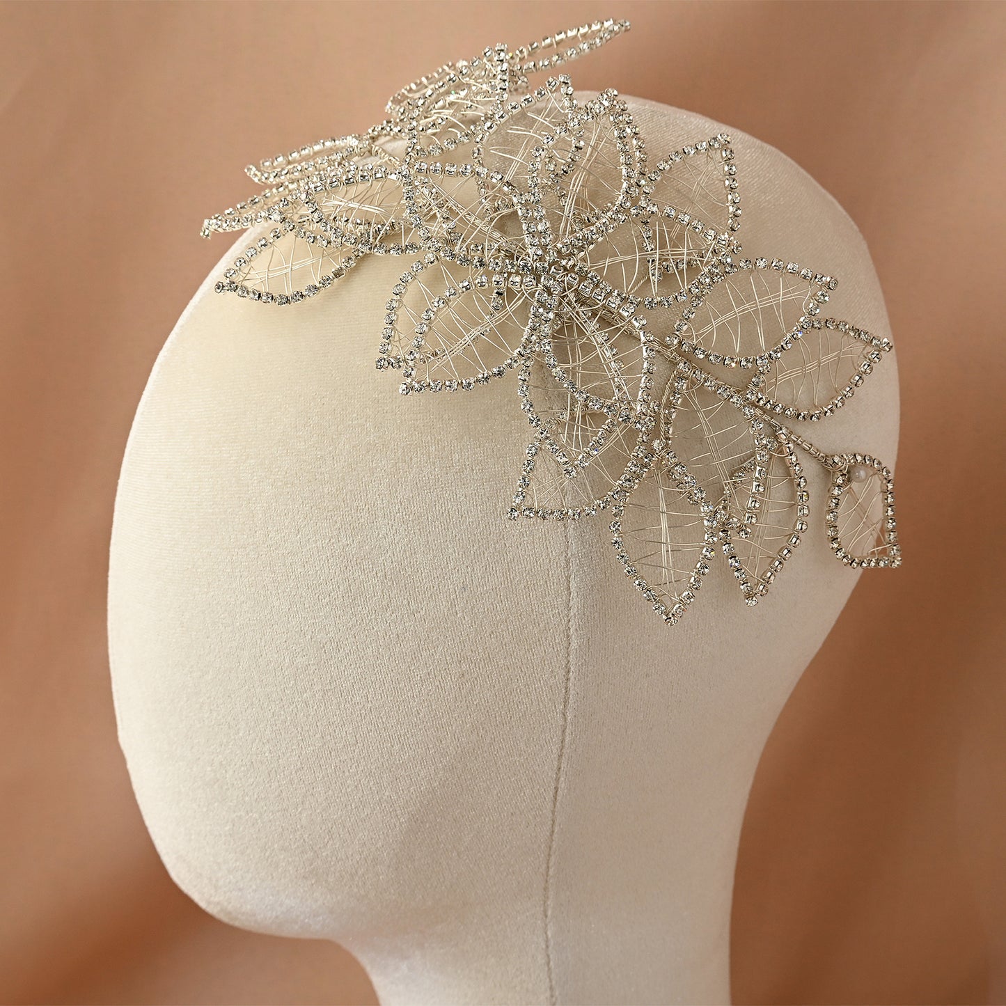 Bridella BHP256-S Silver Rhinestone Crown