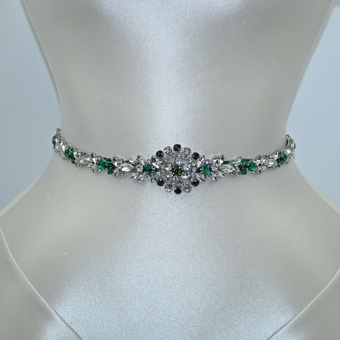 Bridella BS124KL Ivory Rhinestone Belt