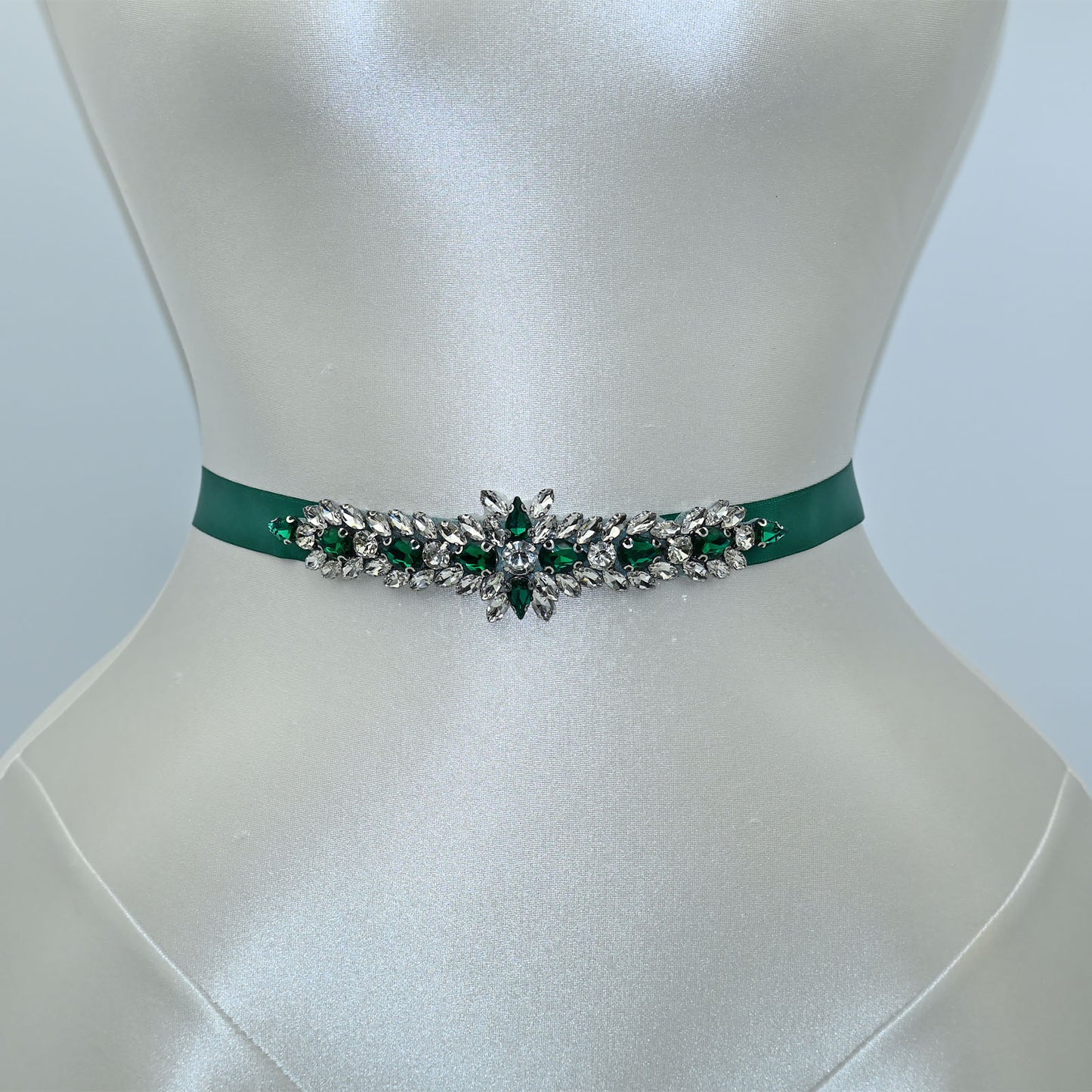 Bridella BS191KL-Green Green Rhinestone Belt