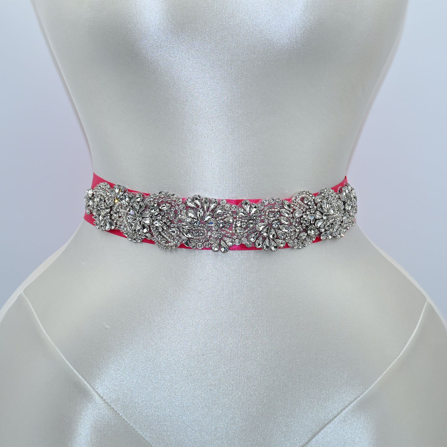 Bridella BS120 Red Rhinestone Belt
