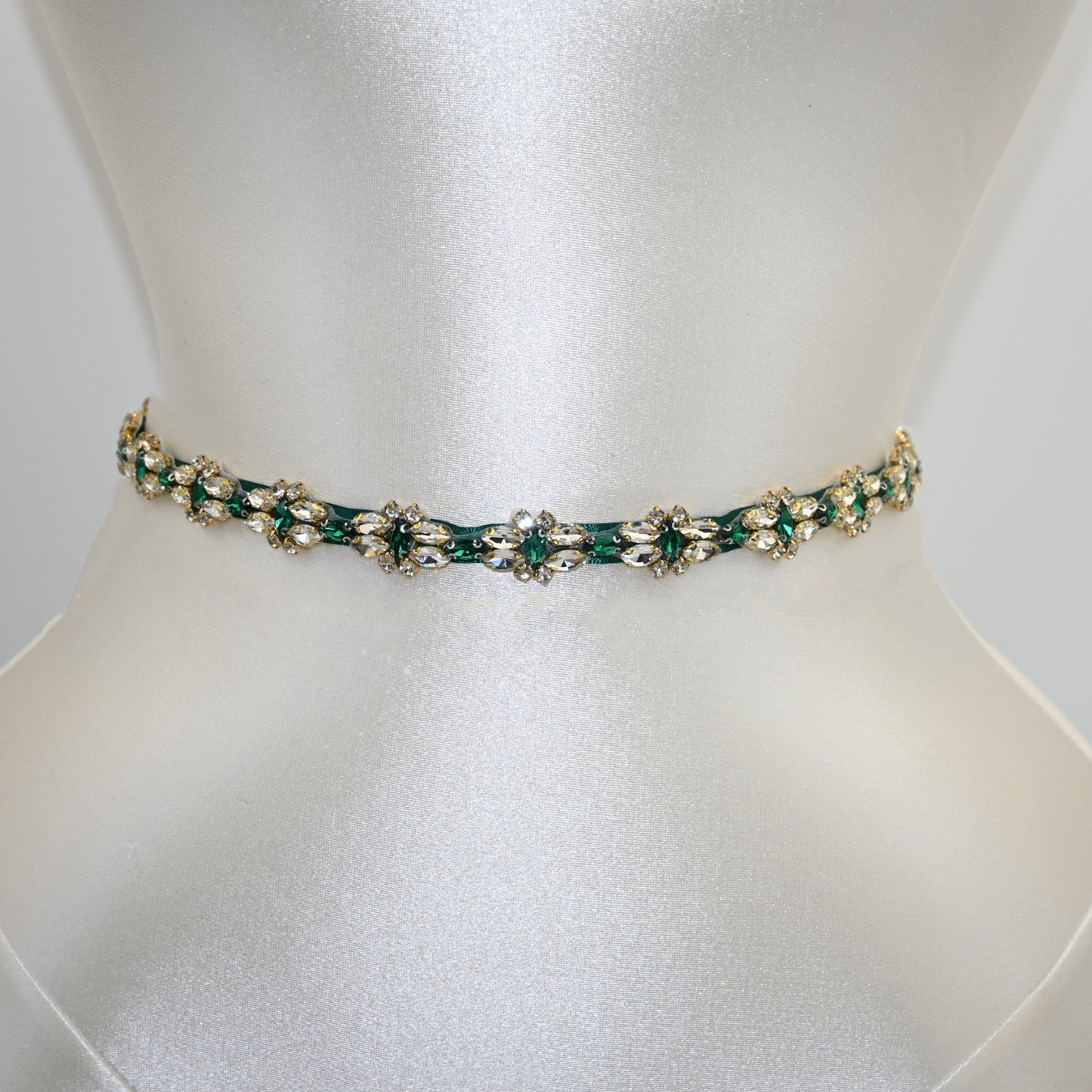 Bridella BS333GKL Green Rhinestone Belt