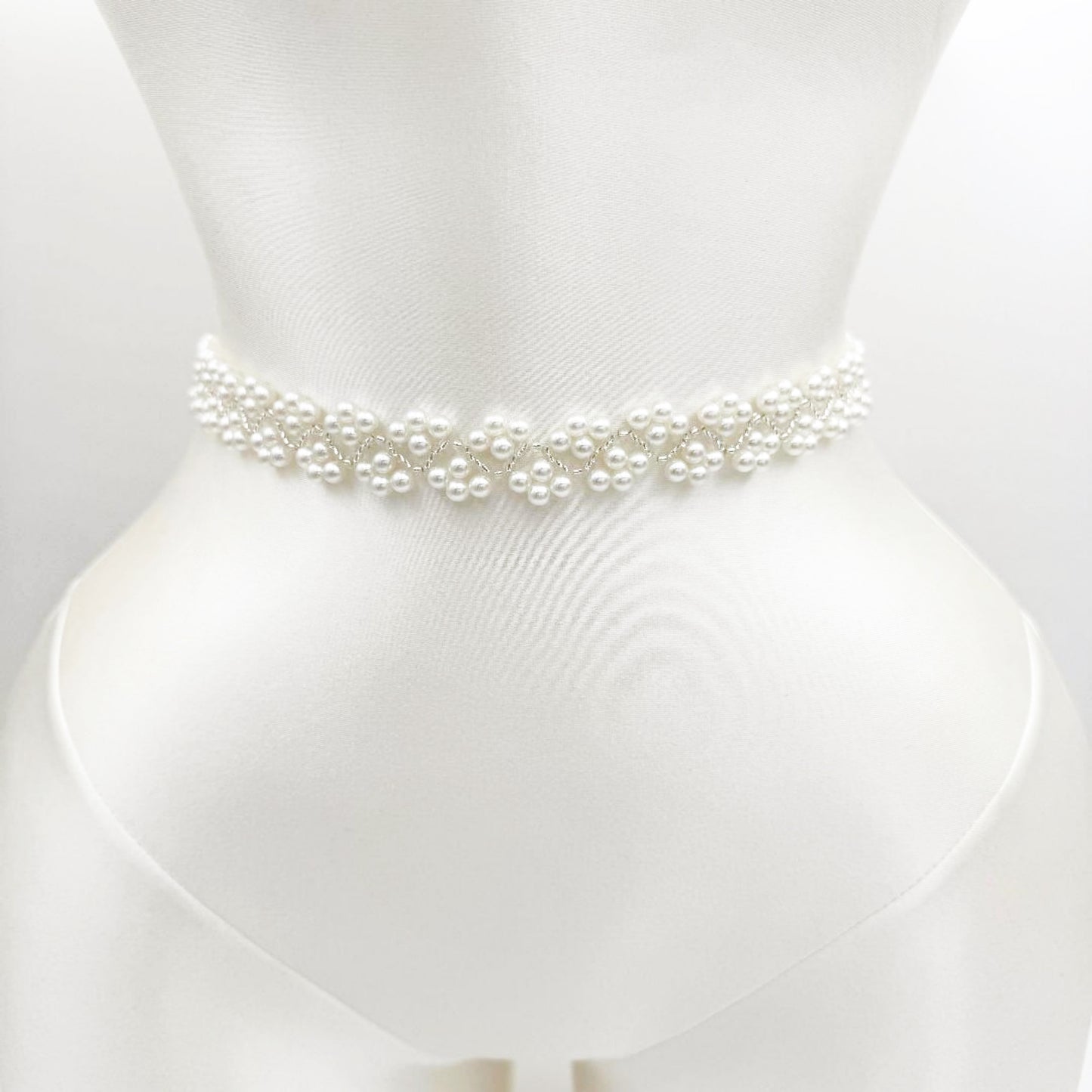 Ivory Pearl Belt - Bridella BS147